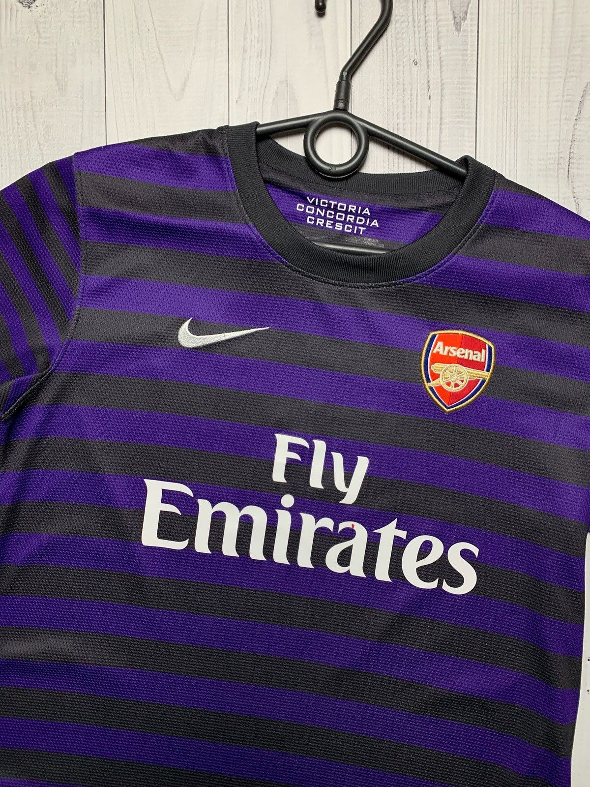 Nike × Vintage Vintage Arsenal soccer jersey away purple 15 Chamberlain Xs Size US XS / EU 42 / 0 - 3 Thumbnail