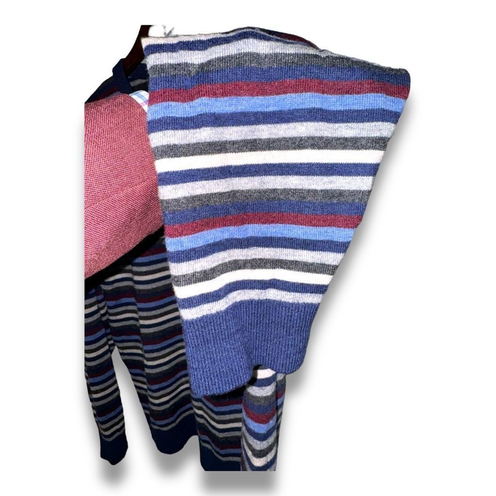 Daniel Cremieux Daniel Cremieux 100% Wool Multicolored Crewneck Sweater XL Size US XL / EU 56 / 4 - 4 Thumbnail