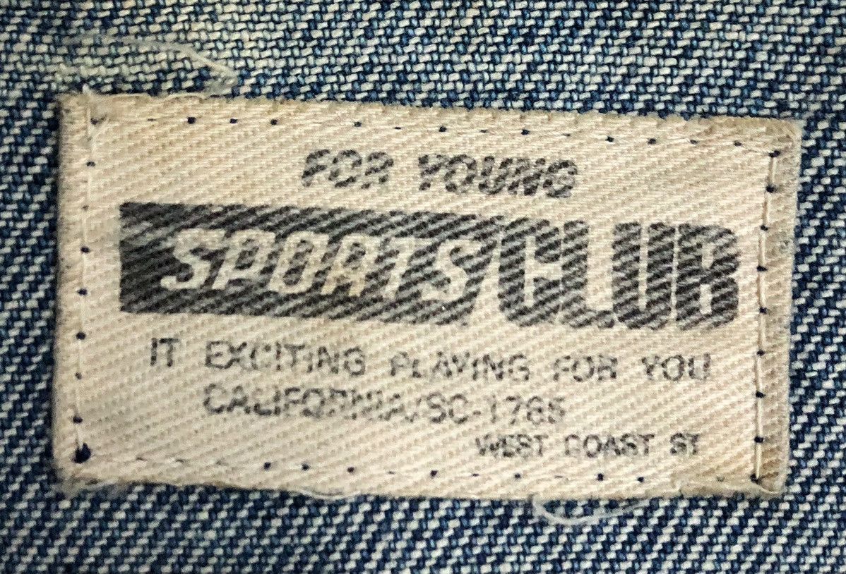 Vintage Vintage Sports Club Denim Jacket Size US L / EU 52-54 / 3 - 13 Thumbnail