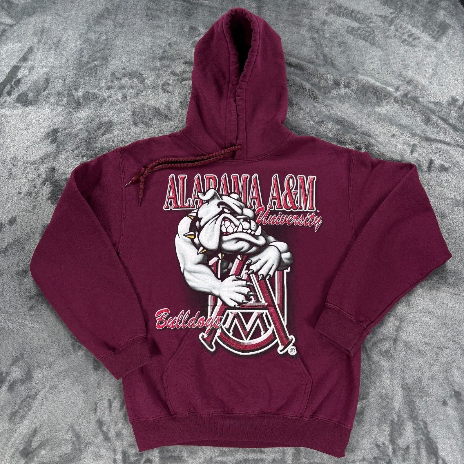 Gildan Vintage 90s Alabama A&M University Bulldogs Hoodie Maroon Me Size US S / EU 44-46 / 1 - 1 Thumbnail