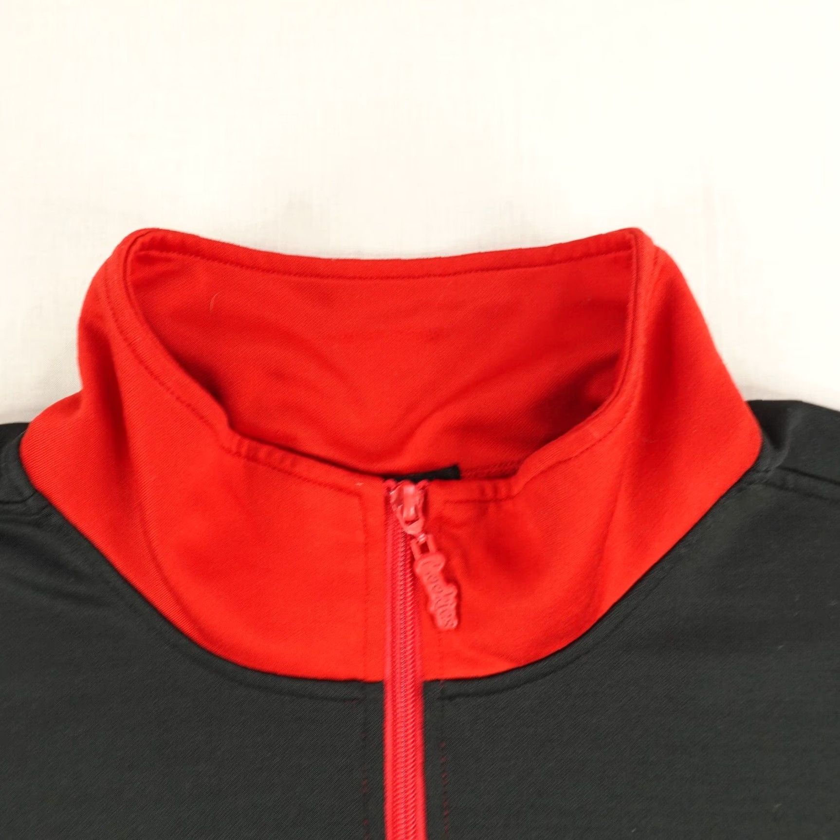 Vintage Cookies SF Jacket 4XL Mens Red Black Track Coat Windbreaker Zip Full Zip Pockets Logo Zipper Stand-Up Collar Leather? No leather. Size US XXL / EU 58 / 5 - 2 Thumbnail