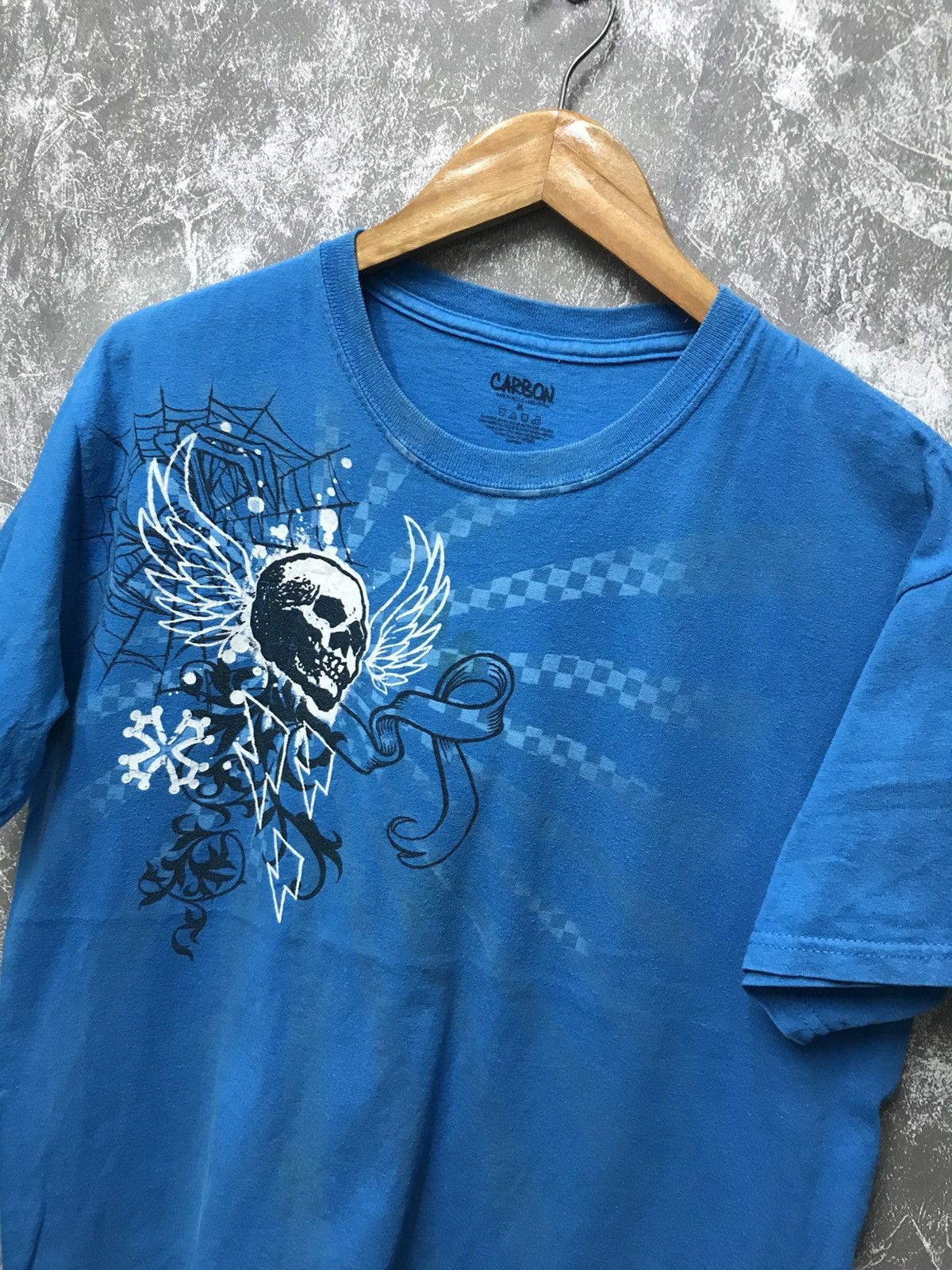 Affliction Carbon Affliction Skull Y2K Graphic Tee Size US M / EU 48-50 / 2 - 3 Thumbnail
