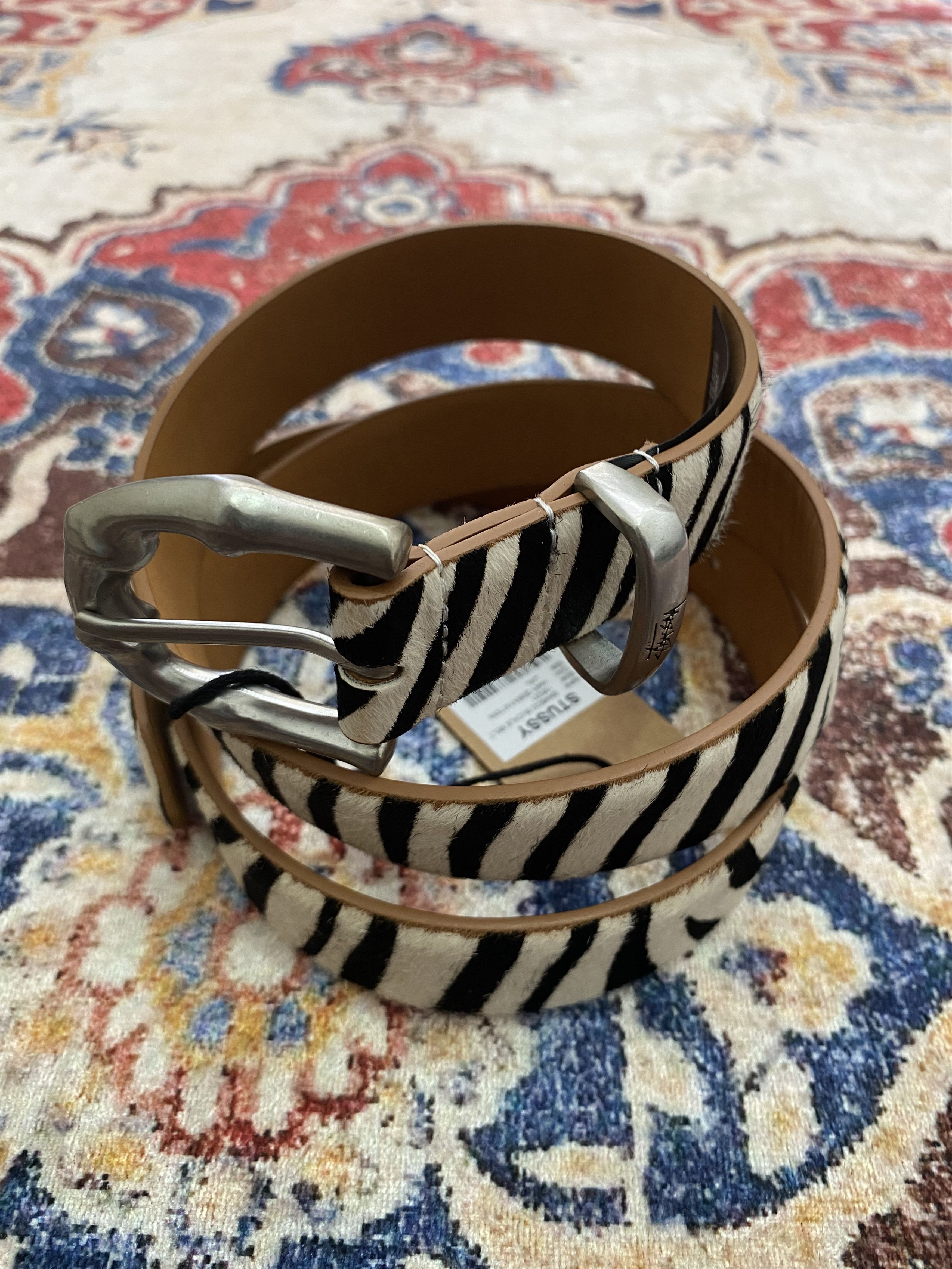 Stussy Stussy Bamboo Buckle Belt Zebra Pattern Size ONE SIZE - 2 Thumbnail