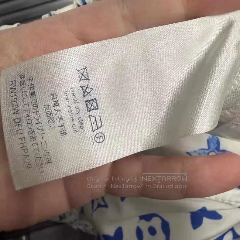 Louis Vuitton Louis Vuitton White and blue full-print presbyopic pants Size US 40 / EU 56 - 4 Thumbnail