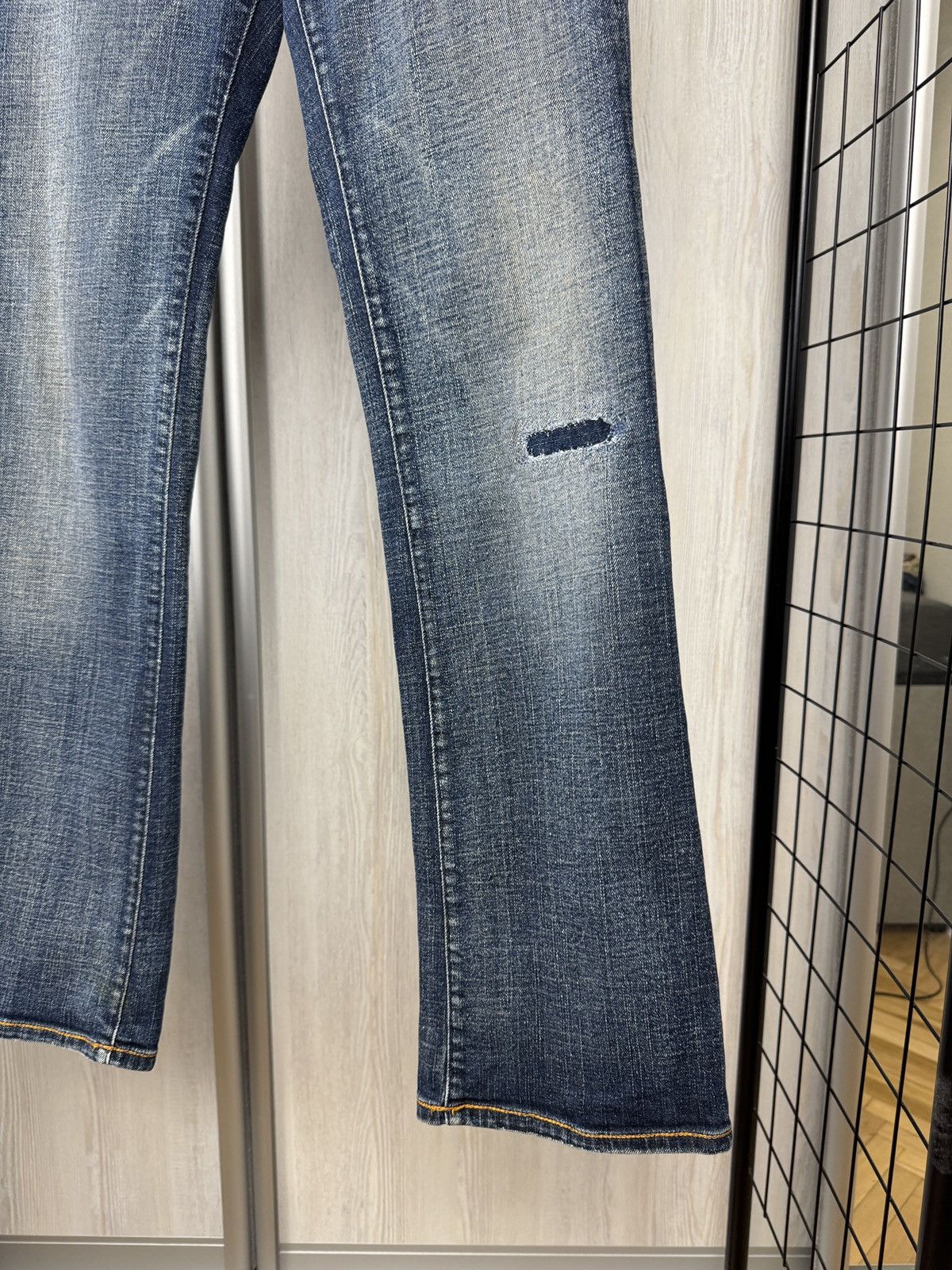 Diesel Diesel vintage y2k blue distressed rap wide flared jeans Size 27" / US 4 / IT 40 - 5 Thumbnail