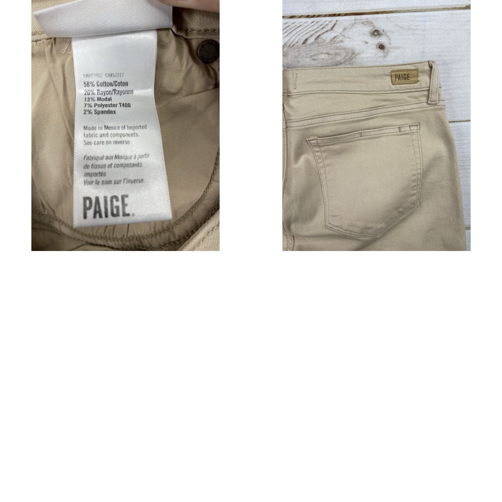 Paige Paige Jeans Women 32 Tan Kylie Crop Minimalist School Crop Jeans Medium Wash Beige 5-Pocket Design Mens? Wait. Size 24" / US 00 / IT 34 - 9 Thumbnail