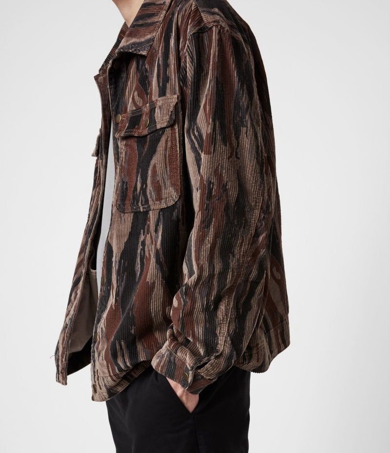 Allsaints AllSaints Castleford Corduroy Shirt Overshirt Brown Pattern Size US S / EU 44-46 / 1 - 19 Thumbnail