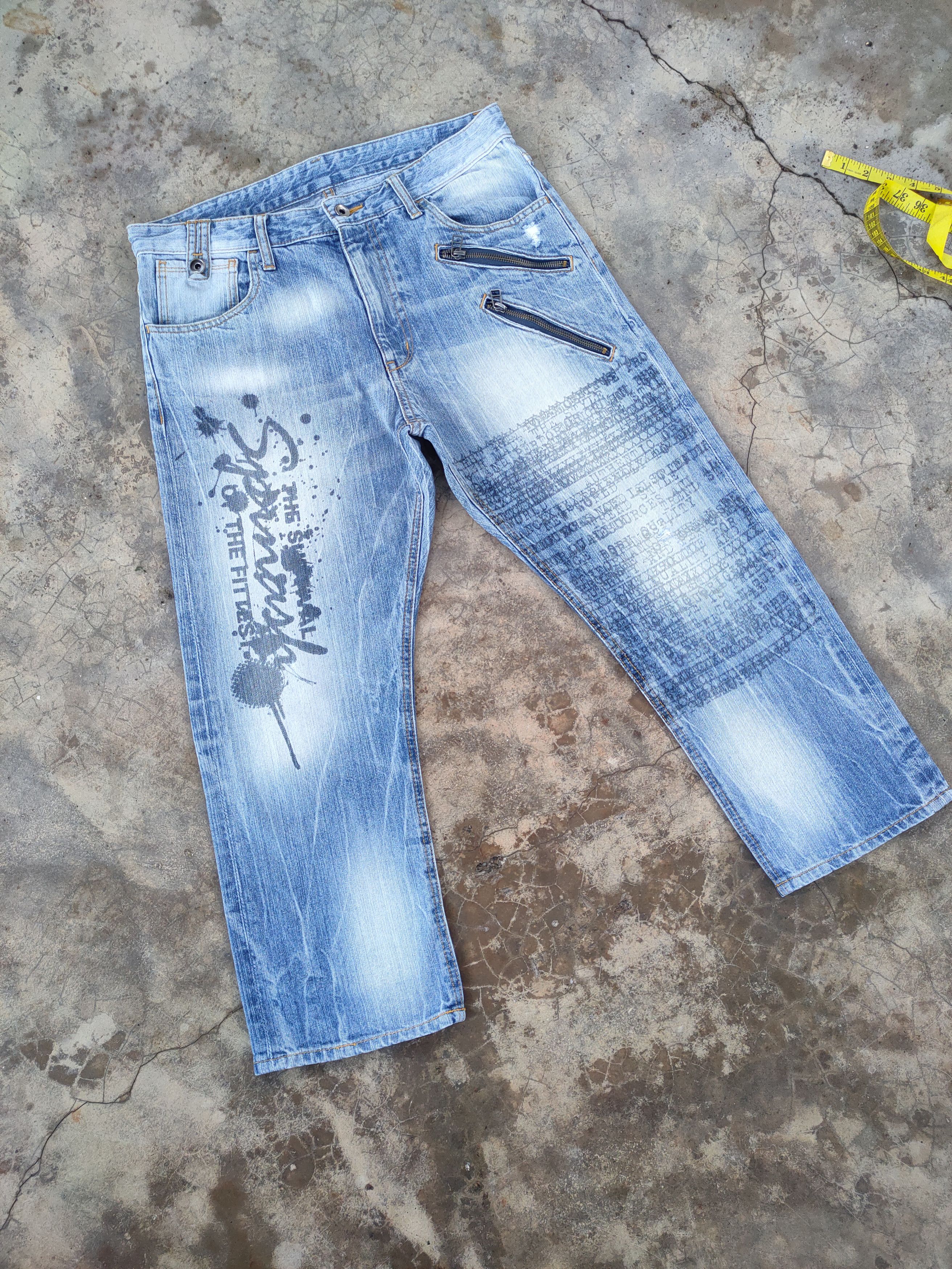 Art Comes First × Japanese Brand × Jean VINTAGE SPINASH SKULL JEANS DENIM PANTS Size US 34 / EU 50 - 3 Thumbnail