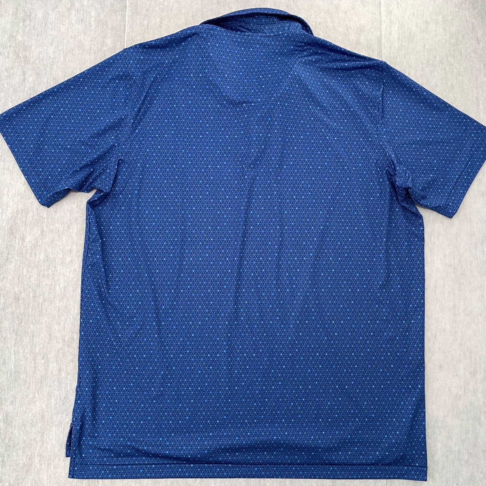 Peter Millar Peter Millar Polo Shirt Adult XL Extra Large Blue Golf All Over Print Stars Mens Size US XL / EU 56 / 4 - 2 Thumbnail
