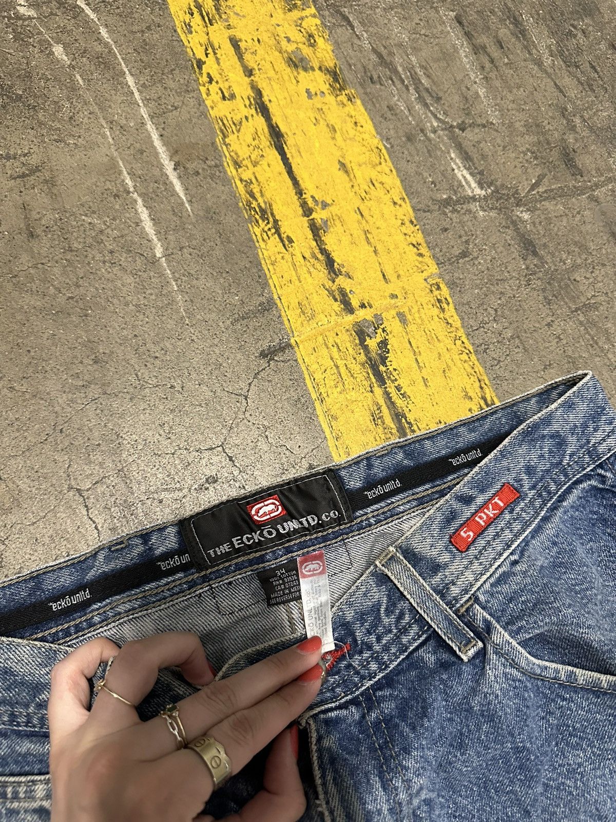 Ecko Unltd. × Vintage Y2K ecko baggy jeans Size US 34 / EU 50 - 9 Thumbnail