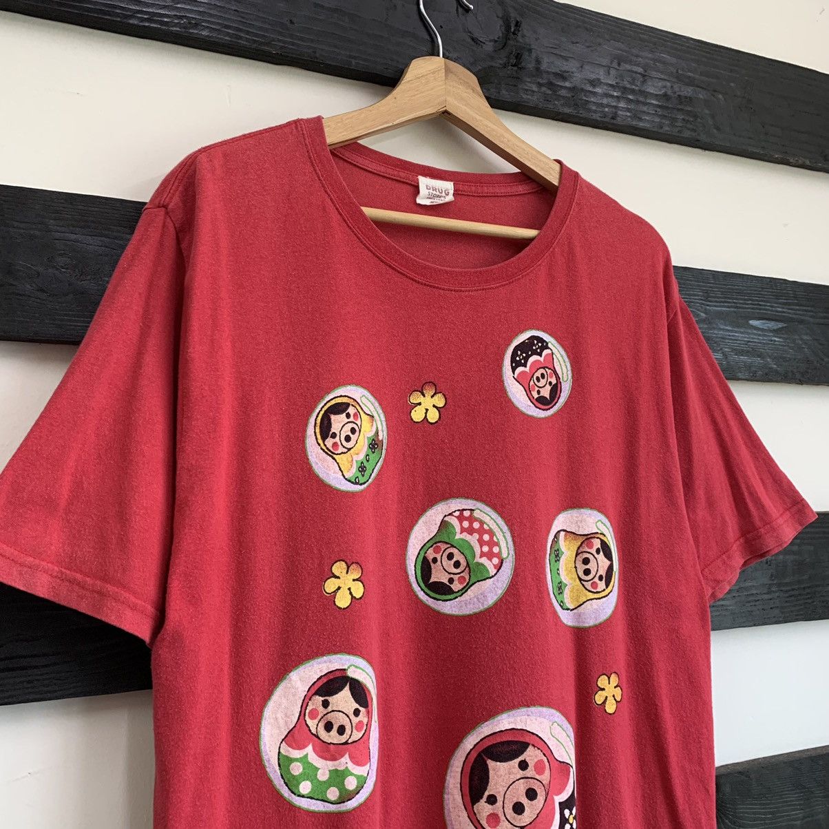 Hysteric Glamour × Japanese Brand × Le Grande Bleu (L.G.B.) Drugstore’s Pig Motive Red Tshirt Size US L / EU 52-54 / 3 - 3 Thumbnail