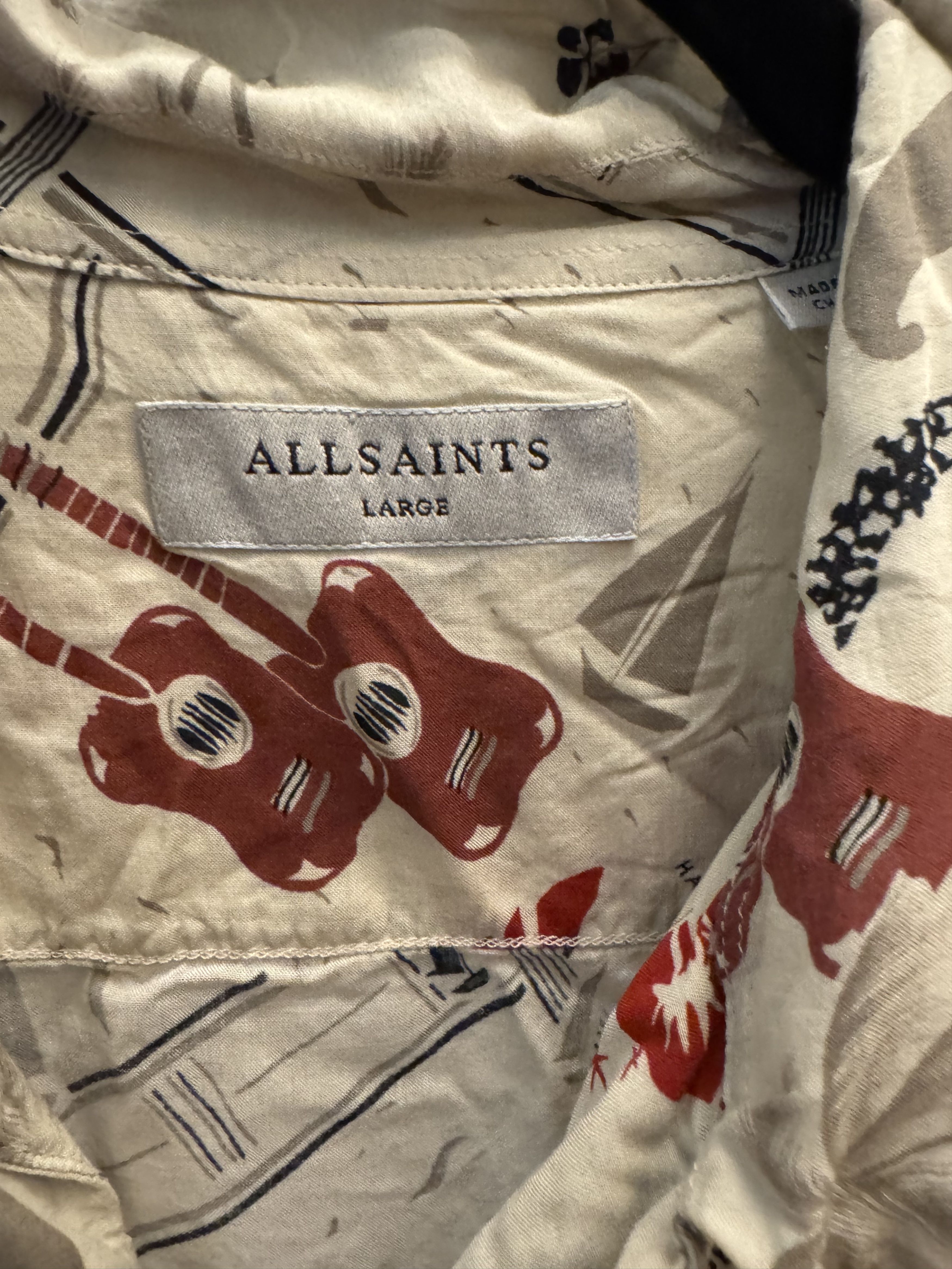 Allsaints All Saints Short Sleeve Button Down Summer Size L Size US L / EU 52-54 / 3 - 2 Thumbnail
