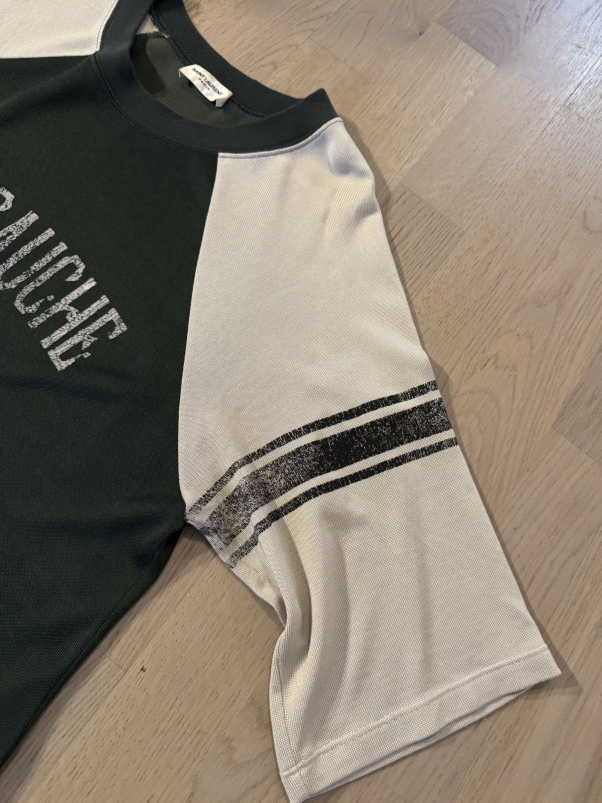 Saint Laurent Paris SAINT LAURENT tshirt sizes shown in photos by tape measure Size US S / EU 44-46 / 1 - 7 Thumbnail