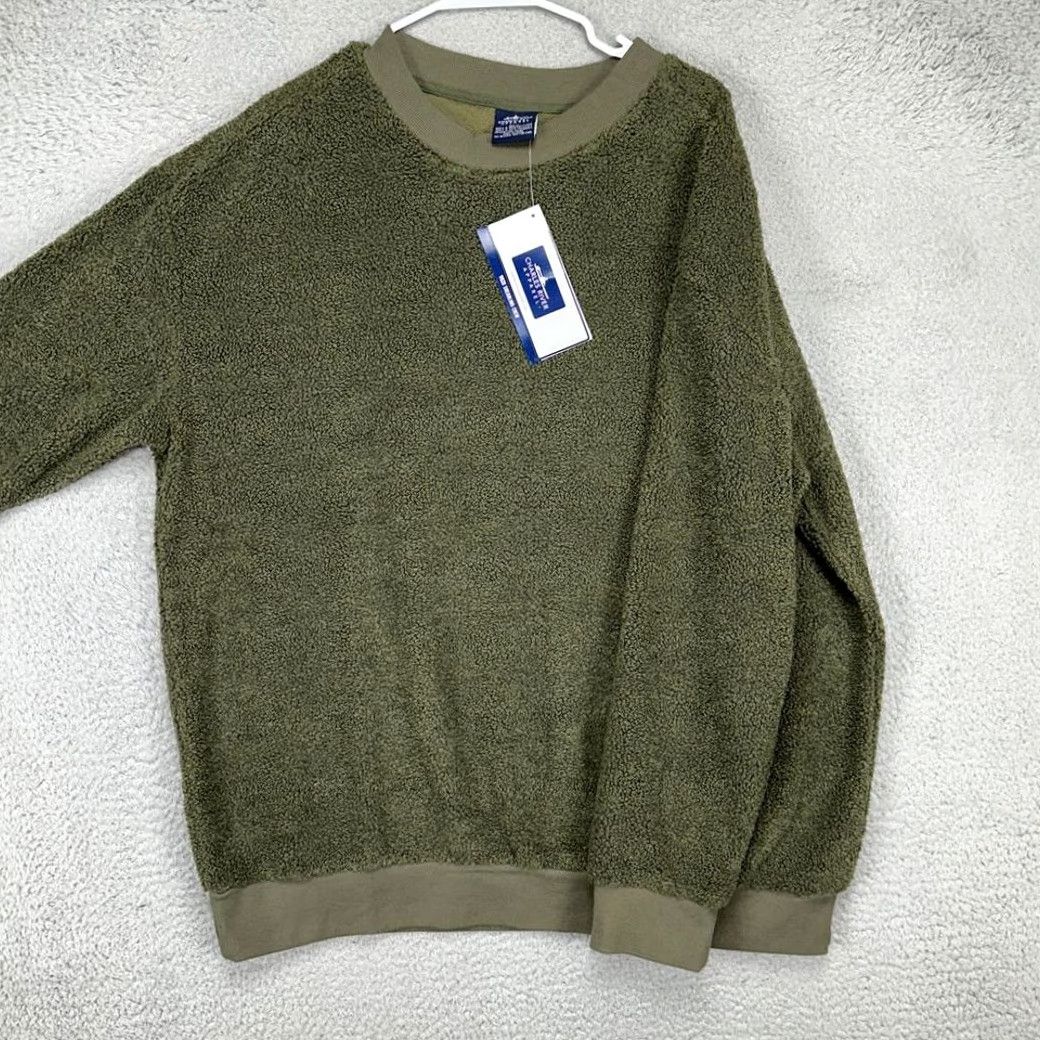Vintage Charles River Apparel Sweatshirt Mens XL Green Crew Neck Fleece Shearling Pullover NEW Size US XL / EU 56 / 4 - 4 Thumbnail