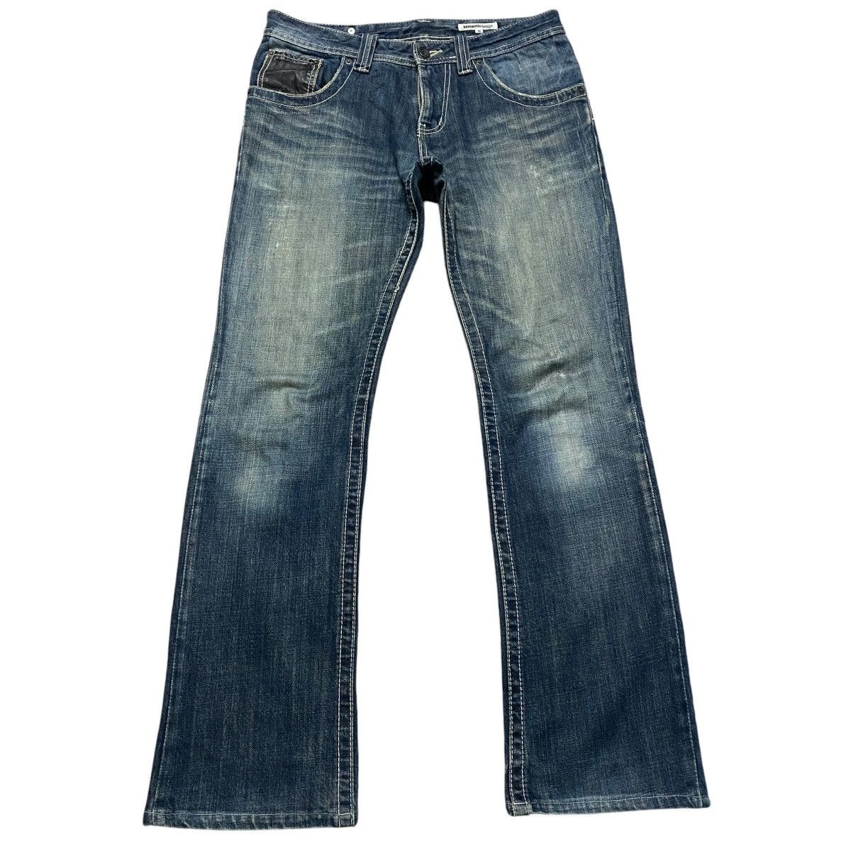 semanticdesign Semantic Design Twin Guns Denim Flare Jeans Distressed Size US 32 / EU 48 - 2 Thumbnail