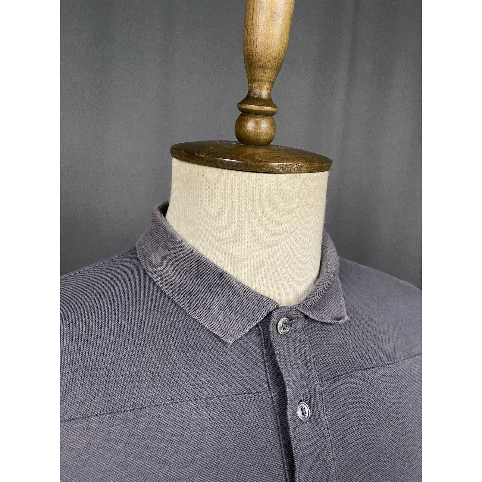 Moncler Moncler Maglia Men's Gray Polo T-Shirt Size L Size US L / EU 52-54 / 3 - 6 Thumbnail