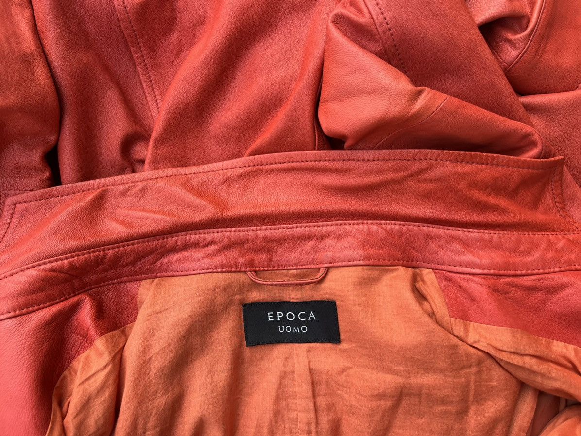 Leather Epoca Uomo Japan Patina Sheep Leather Four Pocket Shirt Size US M / EU 48-50 / 2 - 21 Thumbnail