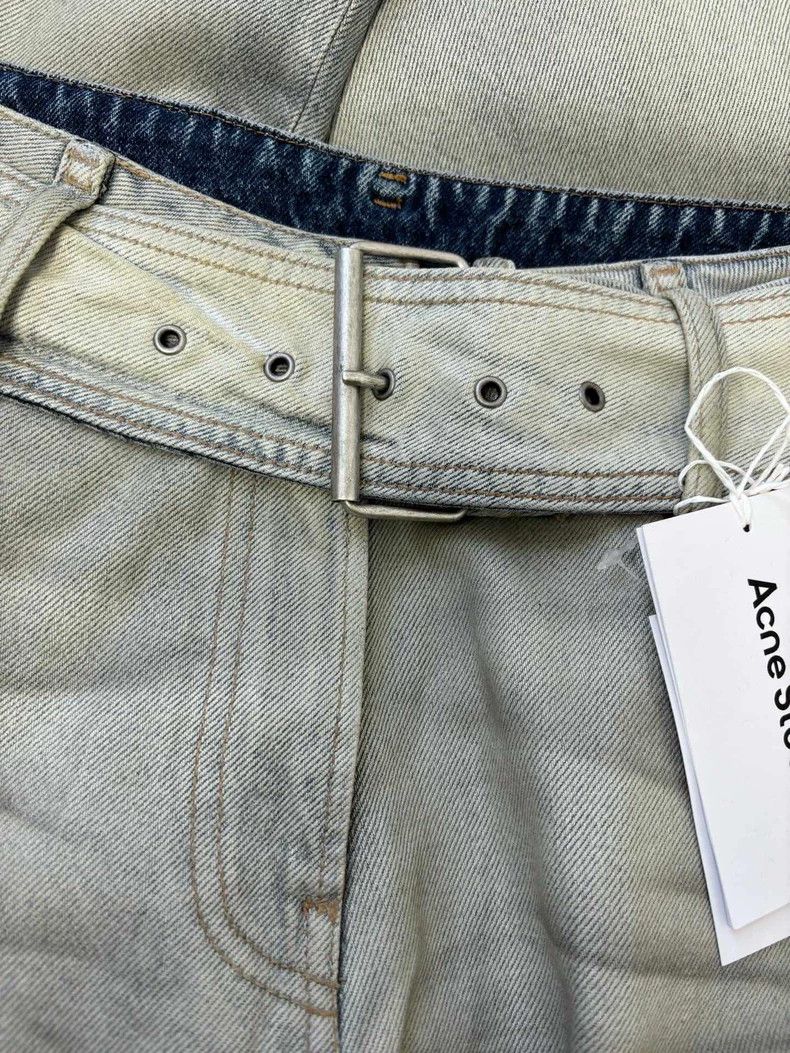 Acne Studios Acne Studios Pearl ivory white loose belted long pants and Size US 36 / EU 52 - 4 Thumbnail