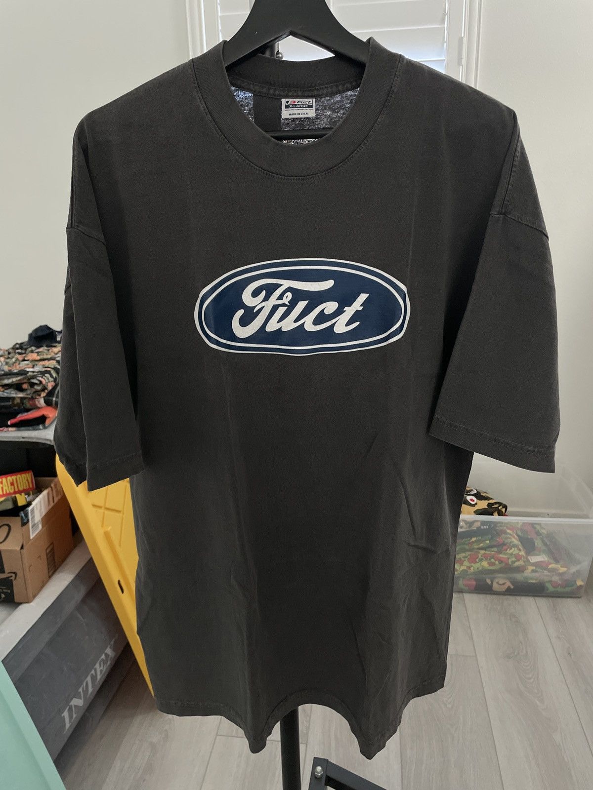 FUCT Fuct Oval Parody Logo Tee | Grailed