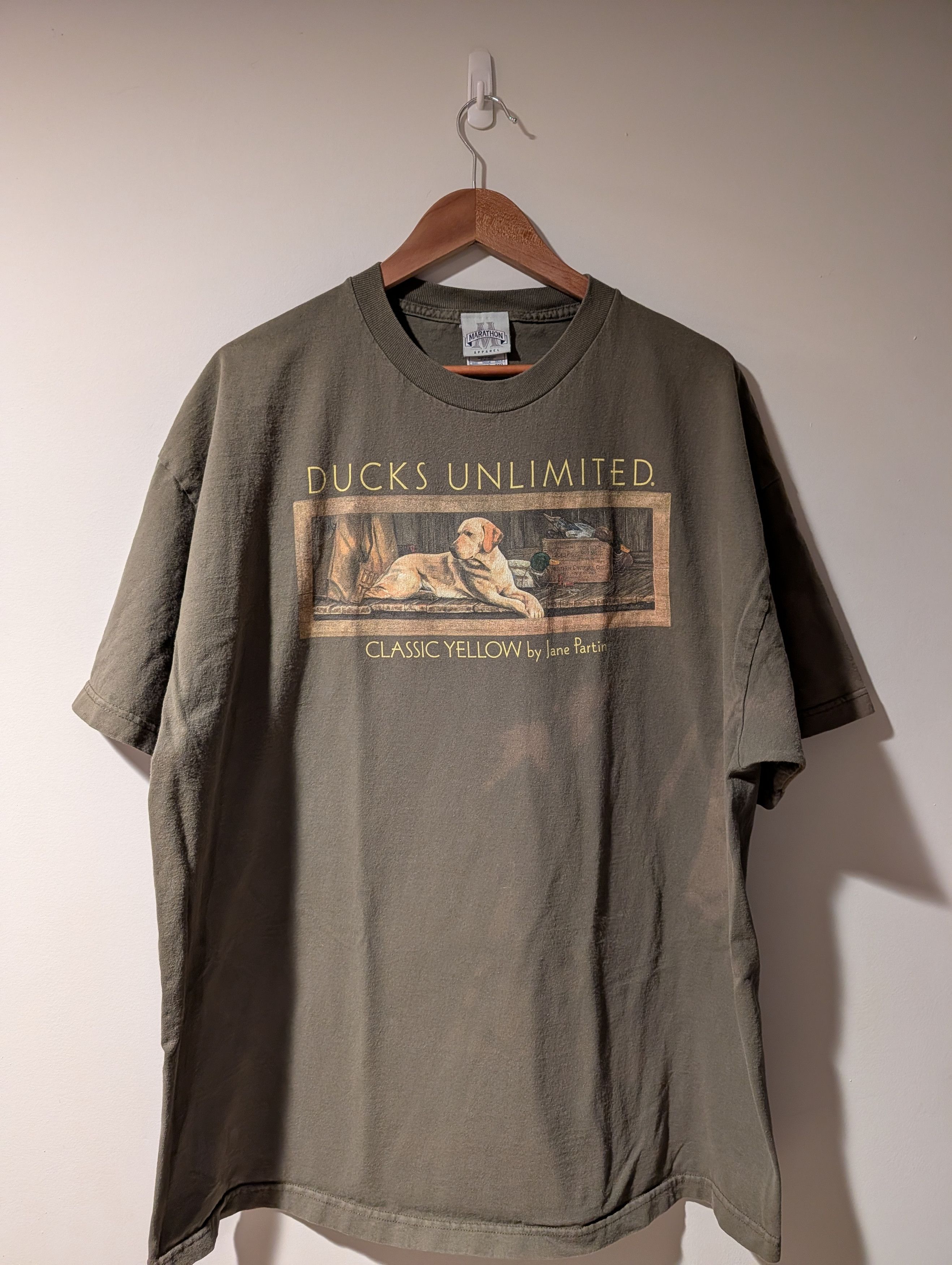 Arts & Science Vintage Ducks Unlimited T Shirt Men's 2XL Green Labrador Pup Size US XXL / EU 58 / 5 - 1 Thumbnail