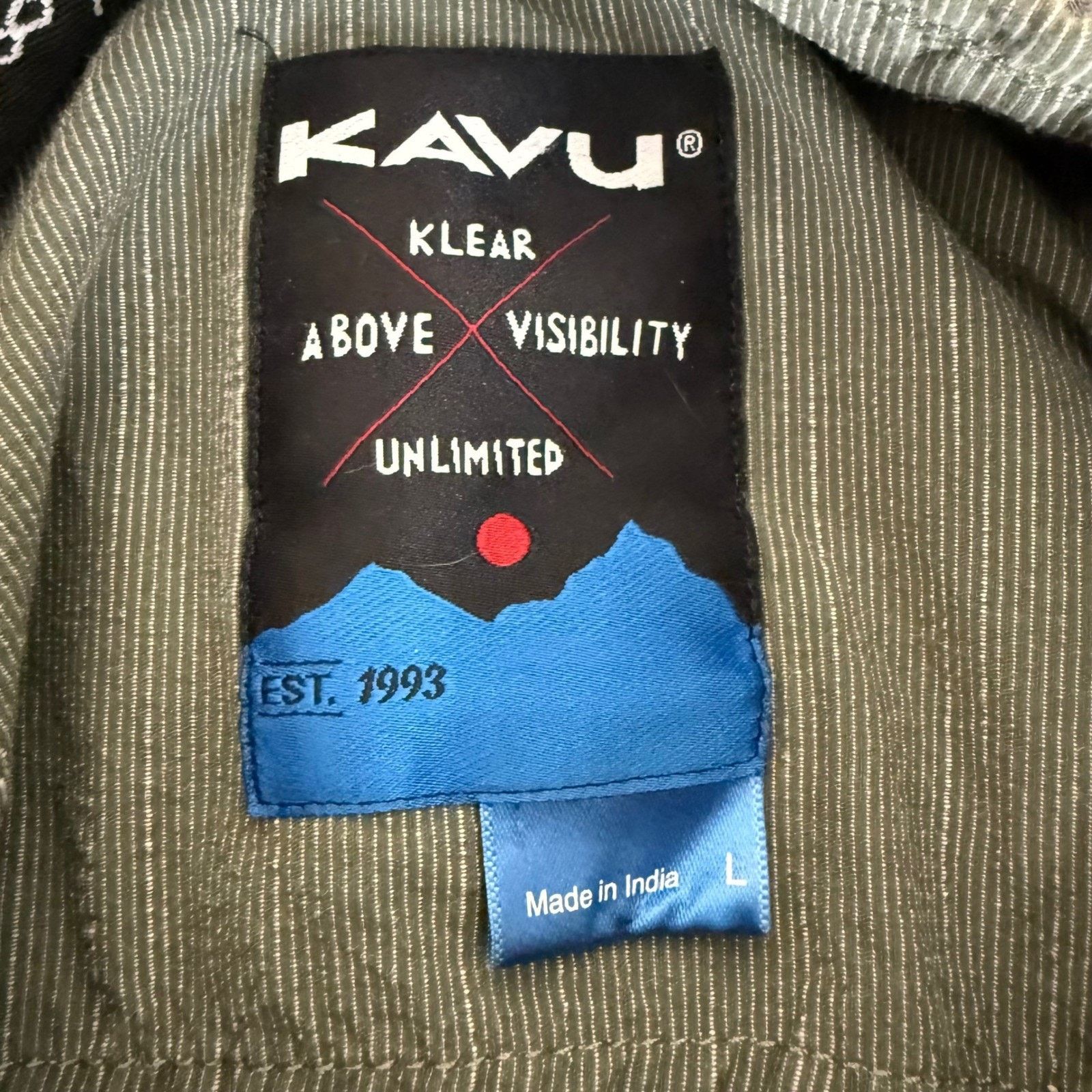 KAVU KAVU Shirt Mens L Green Short Sleeve Hiking Outdoor Casual Size US L / EU 52-54 / 3 - 2 Thumbnail