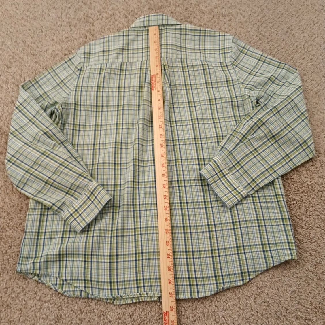 Orvis Orvis Shirt Womens 14 Green Plaid Long Sleeve Button-Up Cotton Blend Regular, Womens, Button-Up, 14, Green, Plaid, Long Sleeve Size XL / US 12-14 / IT 48-50 - 6 Thumbnail