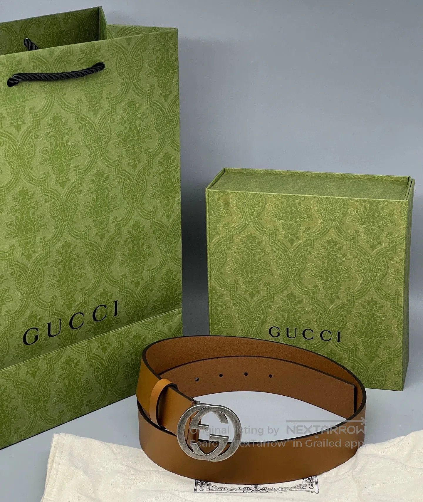 Gucci gucci brown double g buckle belt. Size ONE SIZE - 1 Thumbnail