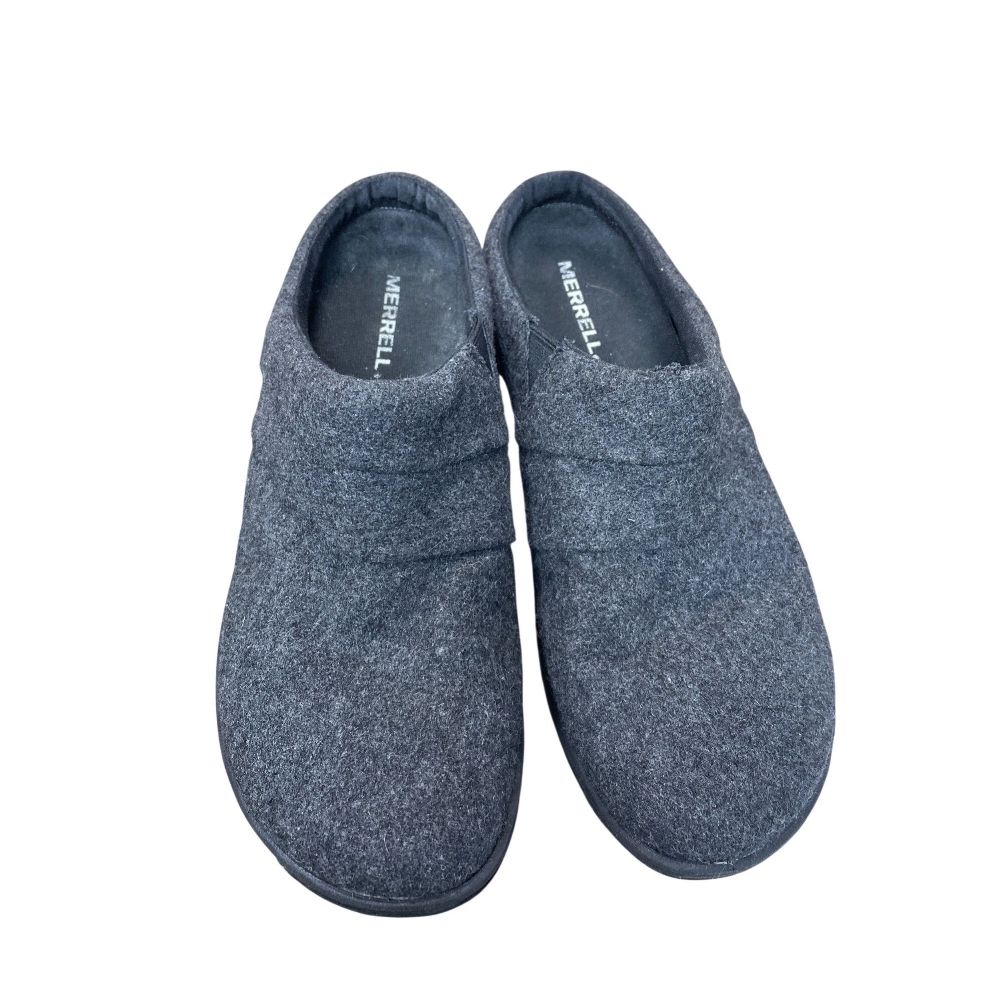 Merrell Merrell womans gray wool moc slip on casual shoes sz 8B SKU Size US 8 / IT 38 - 9 Thumbnail