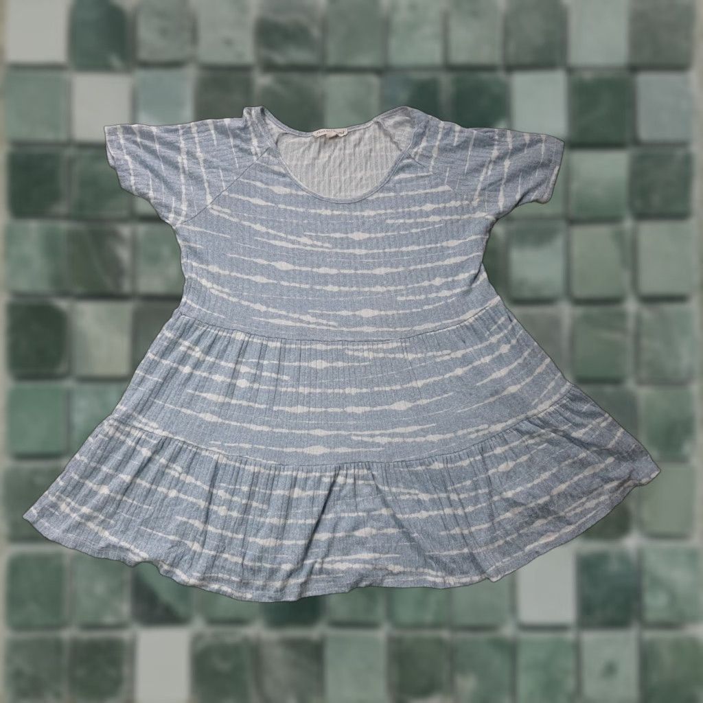 Vintage Above and Beyond Blouse Shirt Womens Large L Short Sleeve Blue Size L / US 10 / IT 46 - 1 Thumbnail