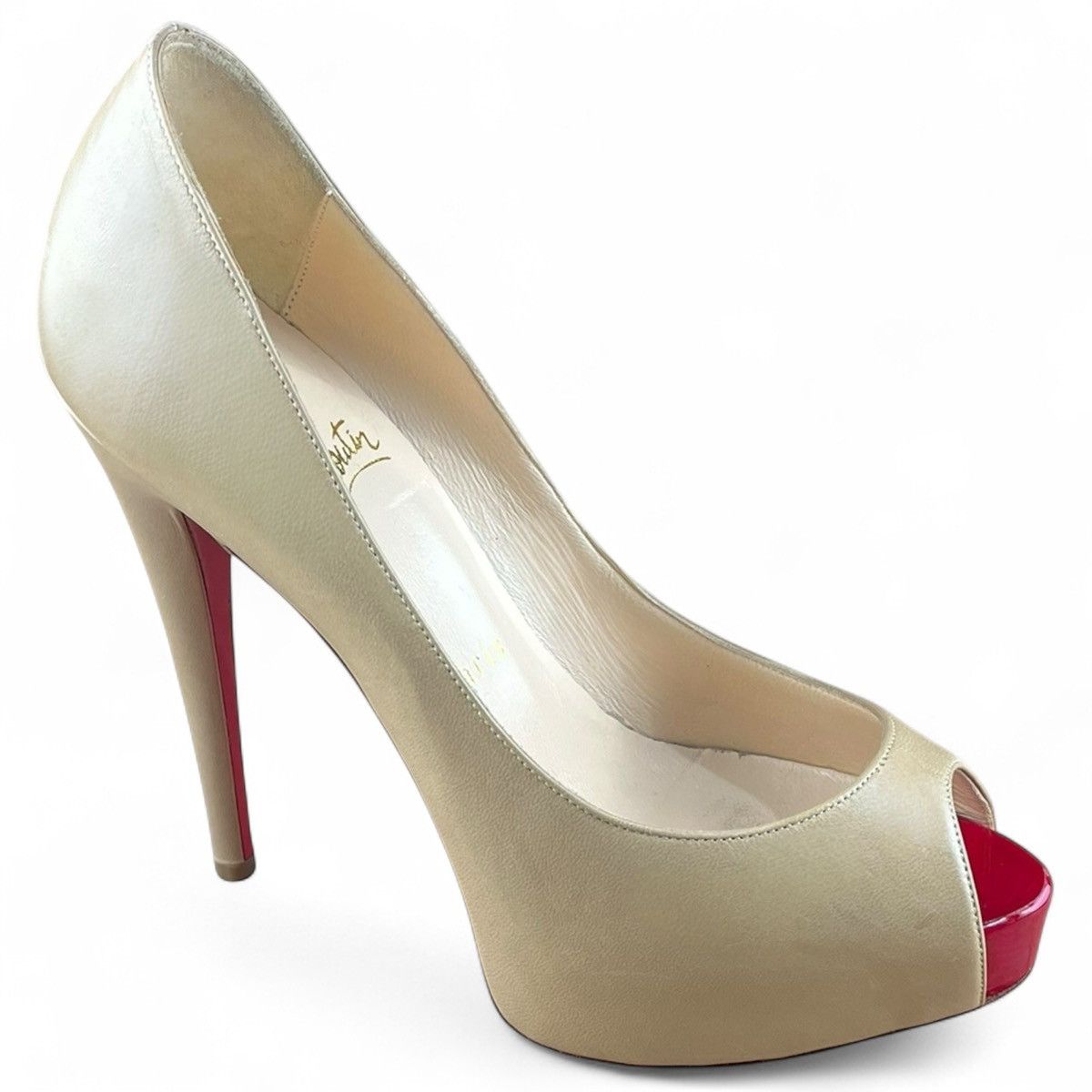 Christian Louboutin Christian Louboutin Patent Vendome 120 Peep Toe Pumps Size US 6.5 / IT 36.5 - 7 Thumbnail