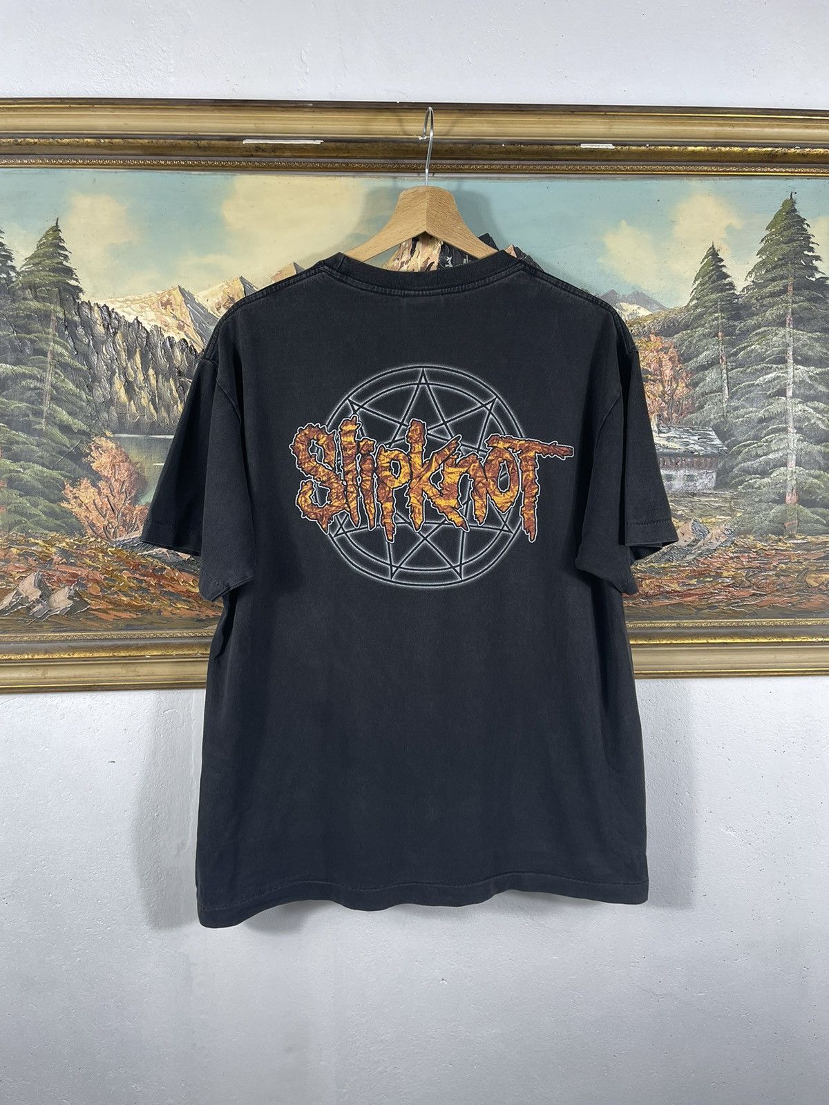 Band Tees × Slipknot × Vintage Slipknot Vintage Retro 90s Metal Rock T Shirt Tee Size US L / EU 52-54 / 3 - 2 Thumbnail
