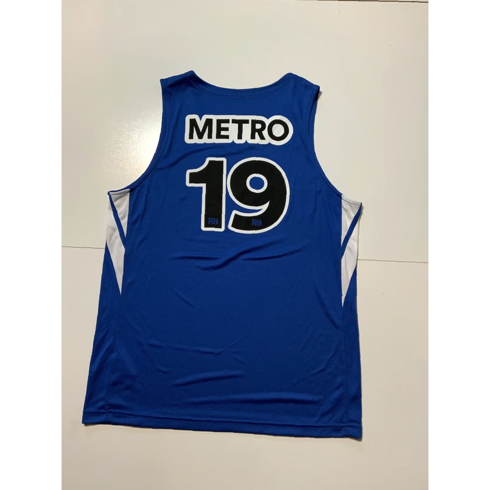 Nike VINTAGE Nike Spotify RapCaviar All RapCaviar Team Metro Boomin Basketball Jersey XL Blue Mens Size US XL / EU 56 / 4 - 2 Thumbnail