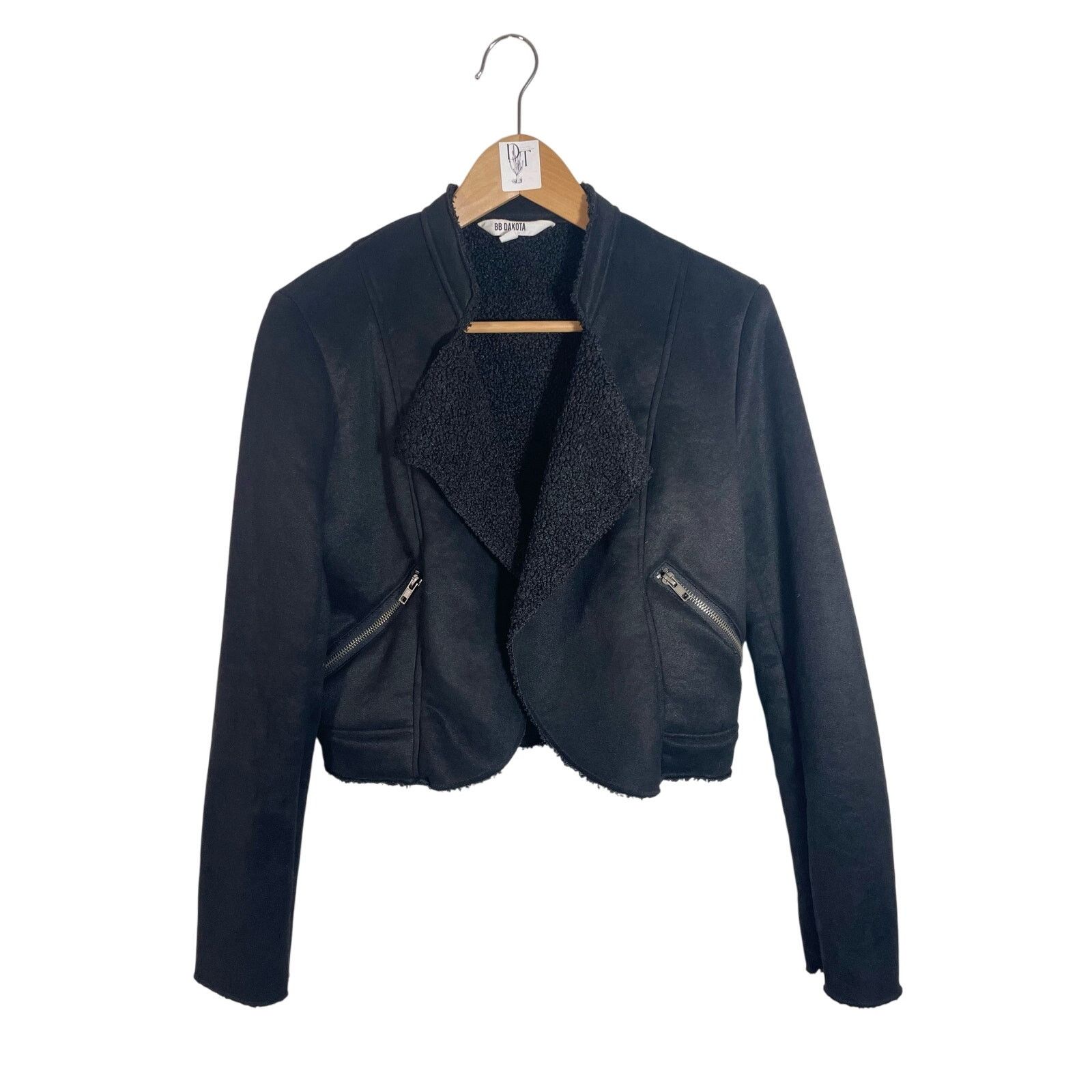 BB Dakota BB Dakota Womens Faux Suede "Suede Me, Love You Jacket" Size XS / US 0-2 / IT 36-38 - 2 Thumbnail