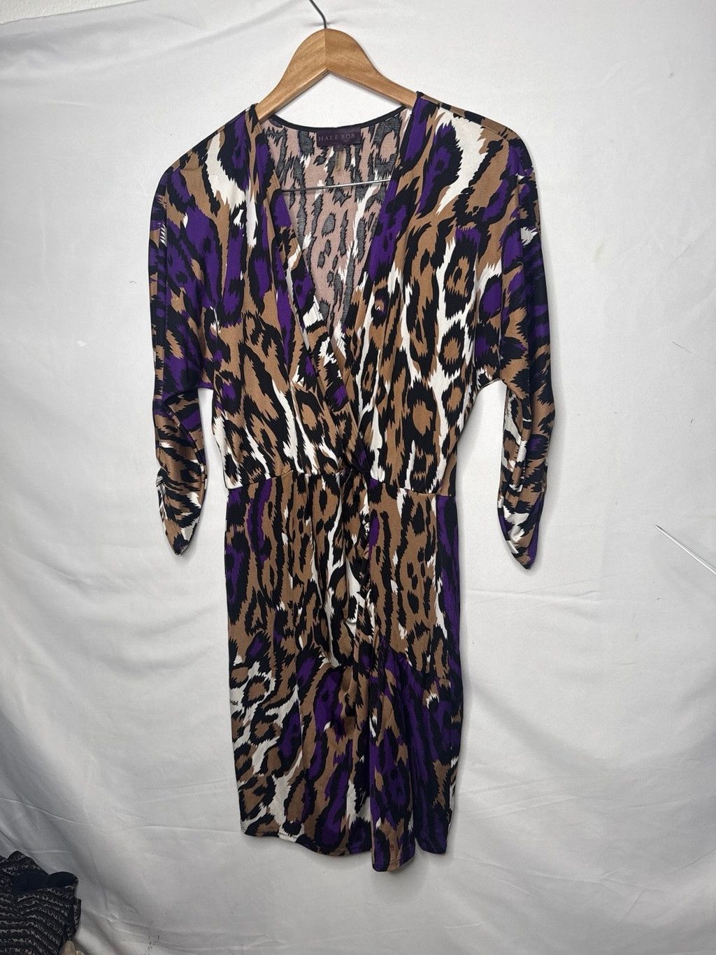 Other Hale Bob 100% SILK animal print v-neck chest dress sz Small Size S / US 4 / IT 40 - 2 Thumbnail