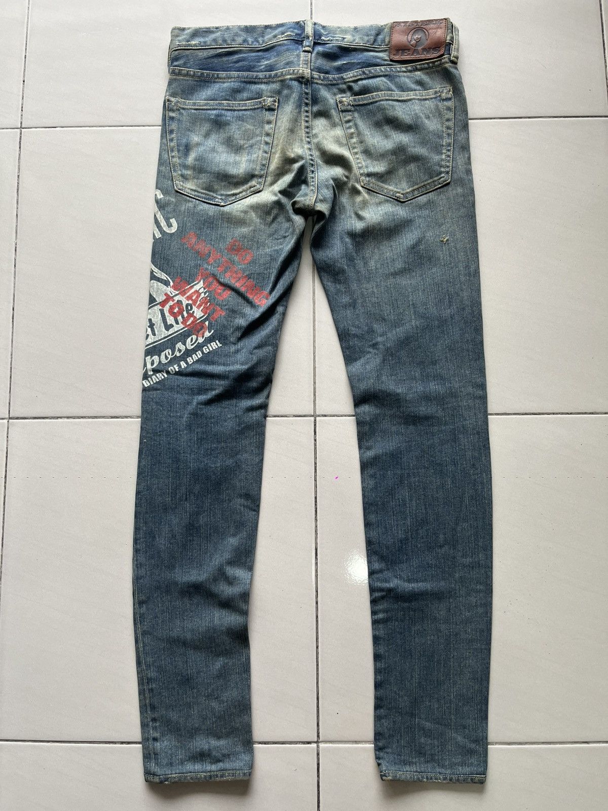 Hysteric Glamour Vintage Hysteric Glamour Printed Jeans Size 29" - 6 Thumbnail