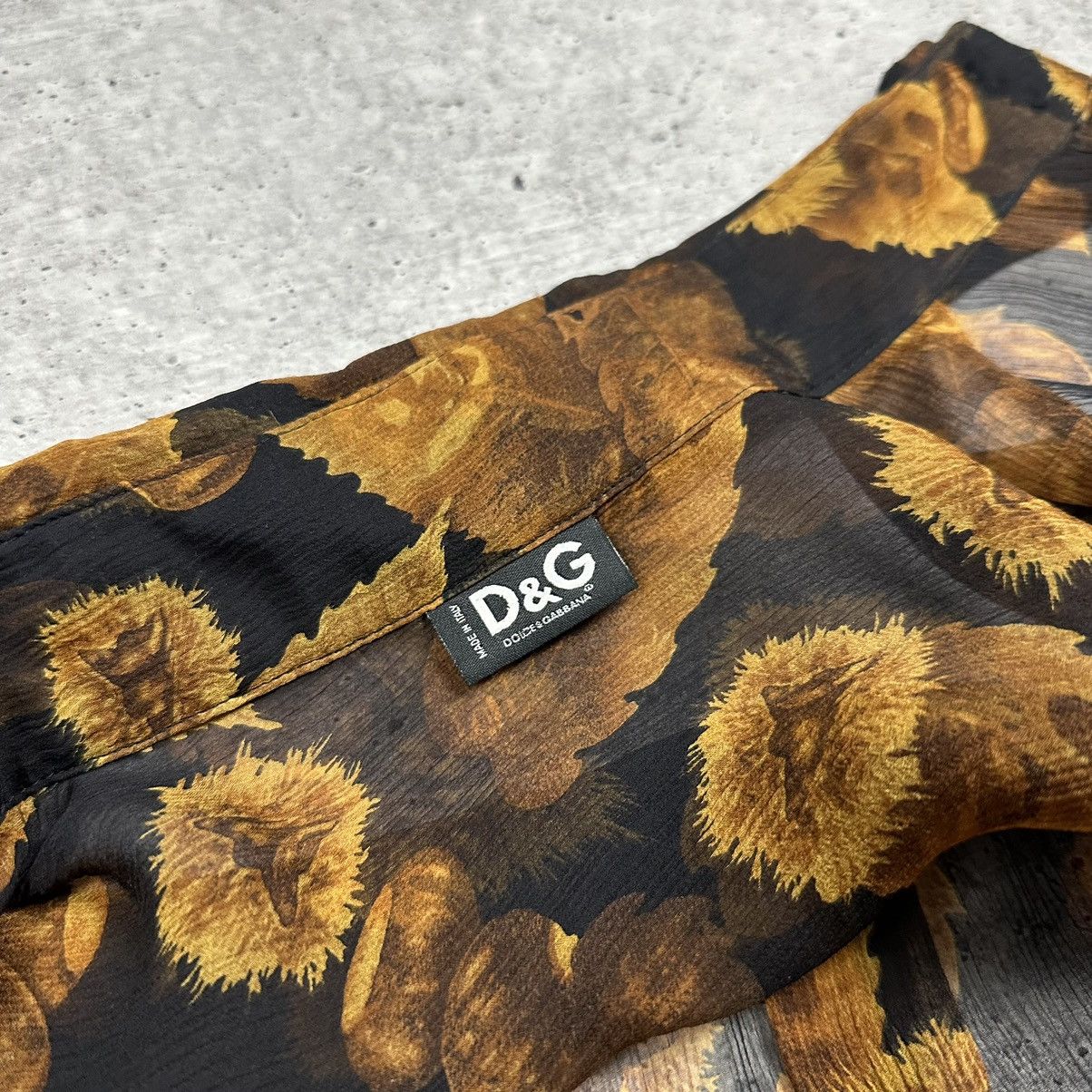 Dolce & Gabbana Vintage Dolce & Gabbana Buttoned Down Shirt Chestnut Pattern Size M / US 6-8 / IT 42-44 - 20 Thumbnail