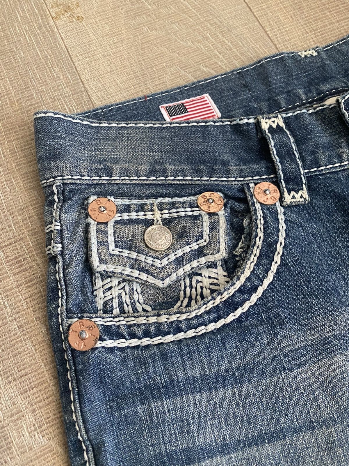 True Religion True Religion Super Joey T Jeans Size 32" / US 10 / IT 46 - 3 Thumbnail
