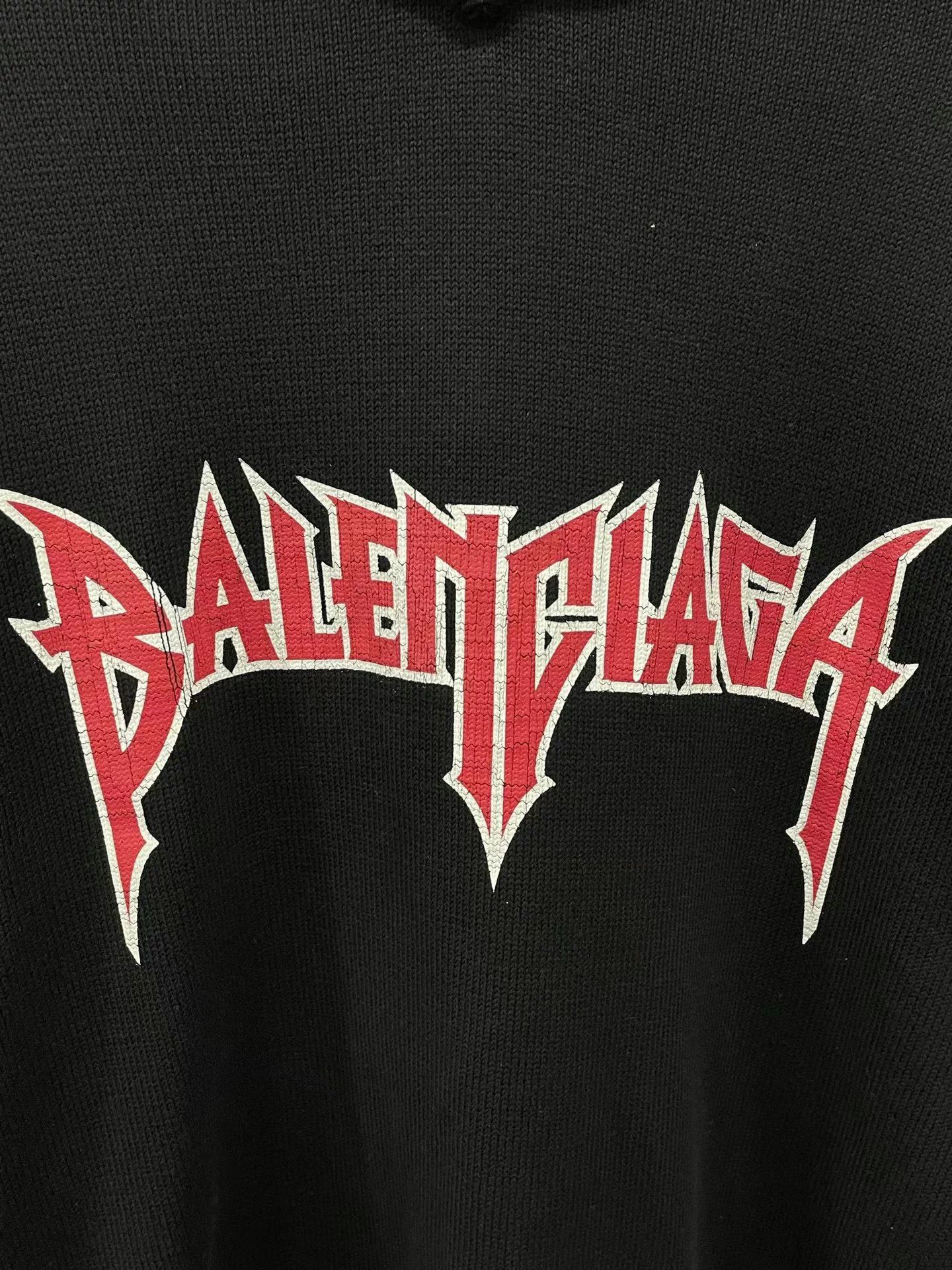 Balenciaga Balenciaga Fake Two-Piece Knit Hoodie S Size US S / EU 44-46 / 1 - 4 Thumbnail
