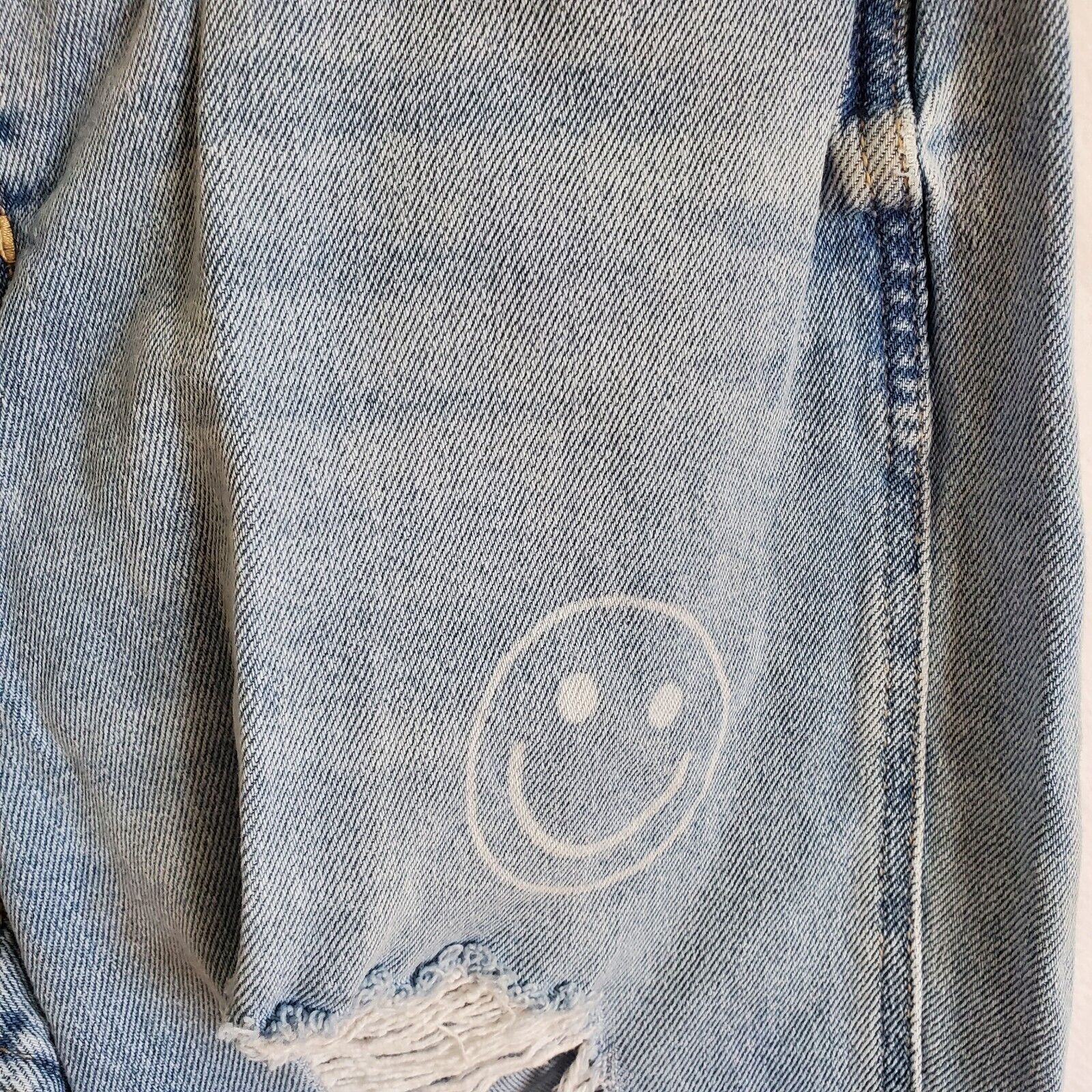 Hollister Hollister Face Distressed Ultra High Rise Mom Blue Jeans Size 29" - 6 Thumbnail