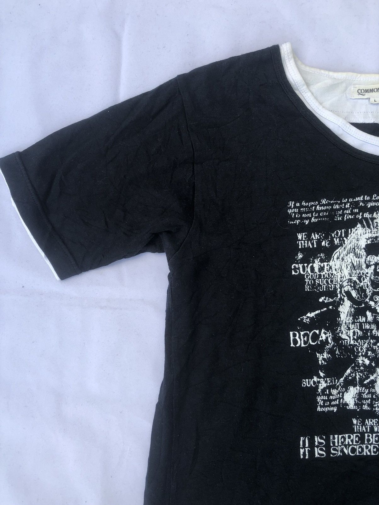 Hysteric Glamour Japanese Gothic Skull Poem Double Layer Commontage Style Size US L / EU 52-54 / 3 - 3 Thumbnail
