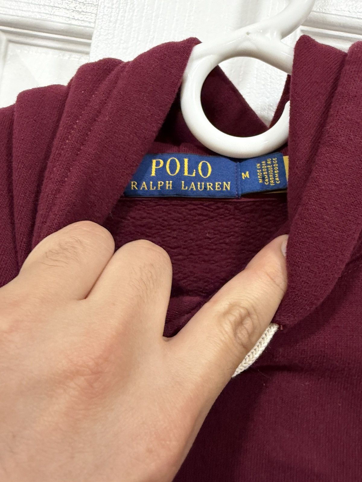 Polo Ralph Lauren Burgundy polo hoodie Size US M / EU 48-50 / 2 - 2 Thumbnail