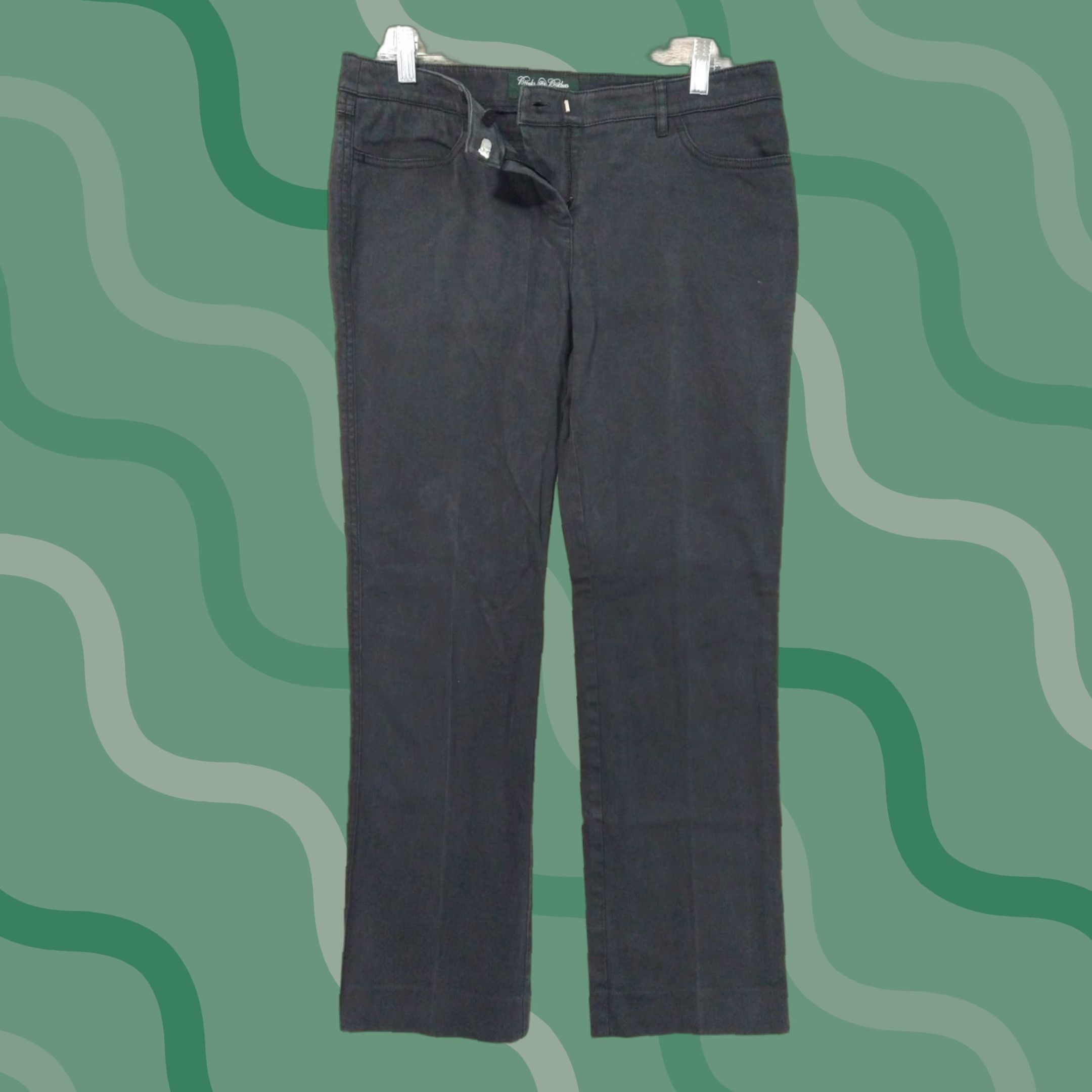 Brooks Brothers Brooks Brothers Pants Womens 8 Blue Chino City Preppy Straight Leg Casual Workwear Stretch Twill Size 30" / US 8 / IT 44 - 1 Thumbnail
