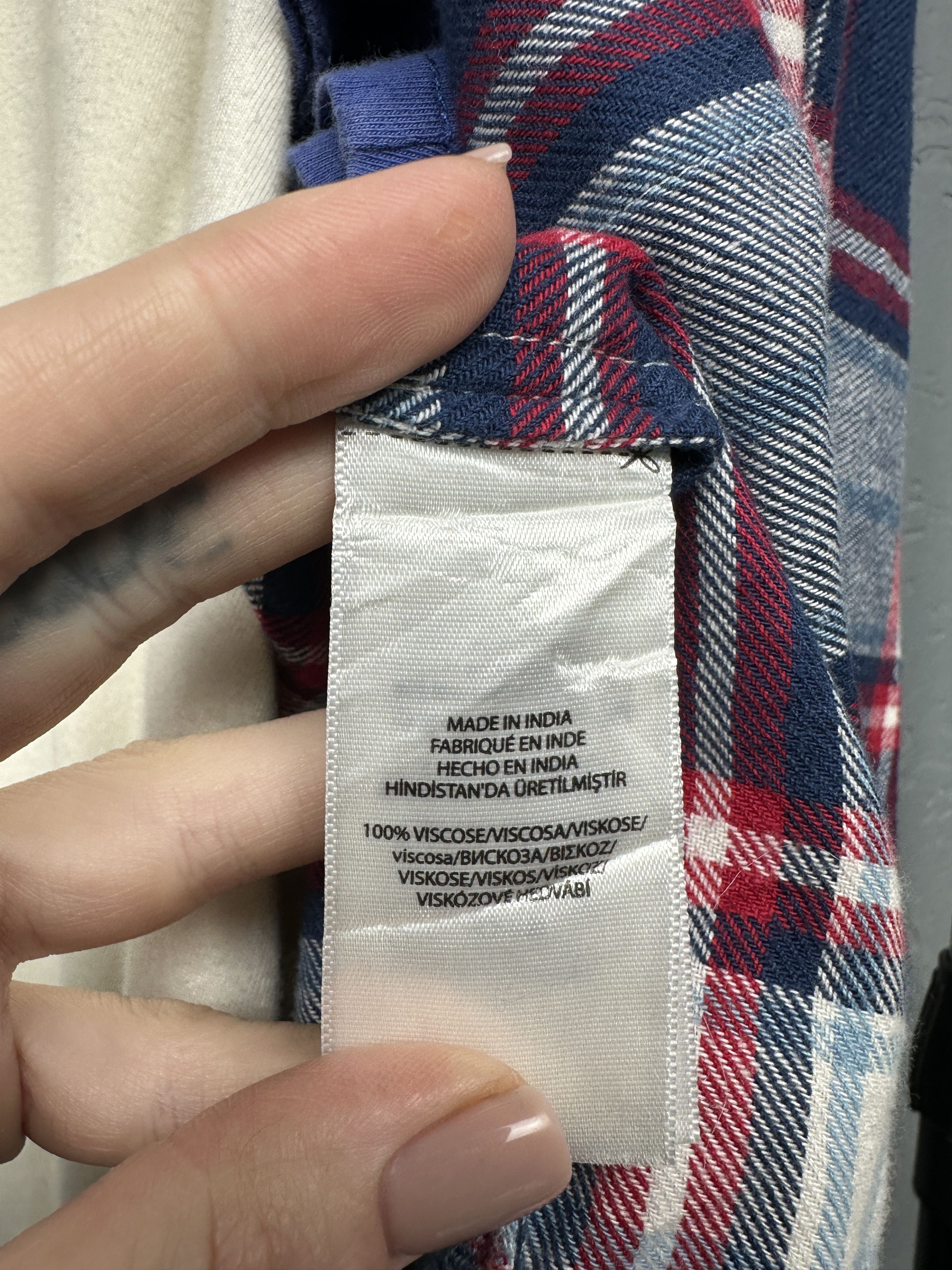 Flannel × Polo Ralph Lauren × Ralph Lauren Polo Ralph Lauren Womens Flannel Plaid Shirt Size M / US 6-8 / IT 42-44 - 4 Thumbnail