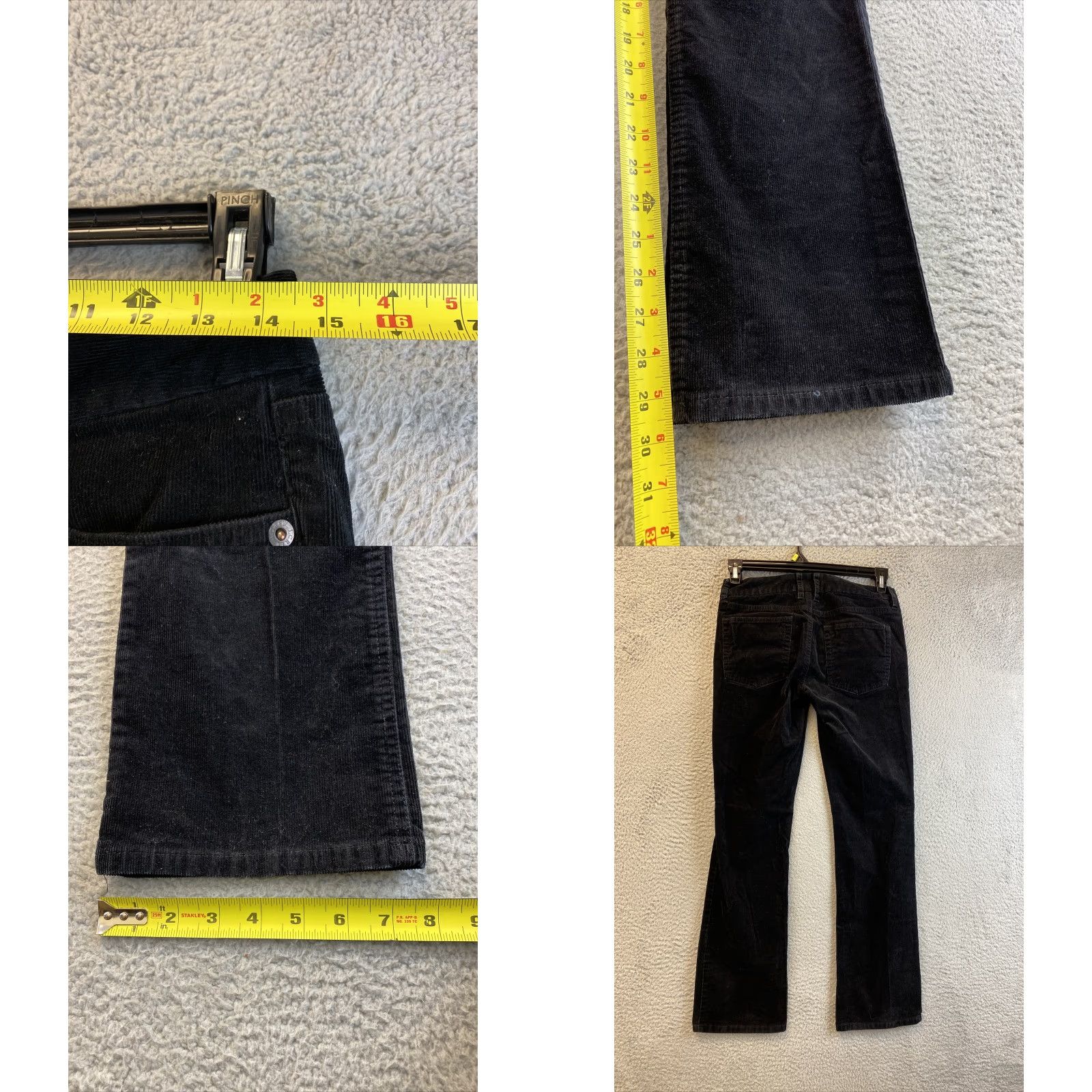 J.Crew J.CREW Corduroy Pants 5 Pocket Skinny 29x29 Black Women Adult Regular Denim Casual Size 29" - 8 Thumbnail