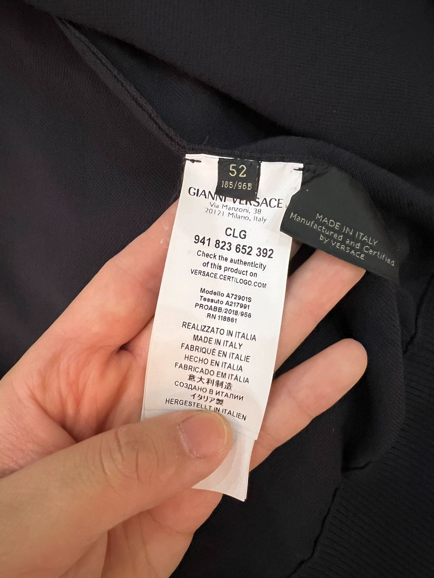 Versace Versace Logo Cardigan Size 52 (New, Authentic, Classic) Size US L / EU 52-54 / 3 - 6 Thumbnail