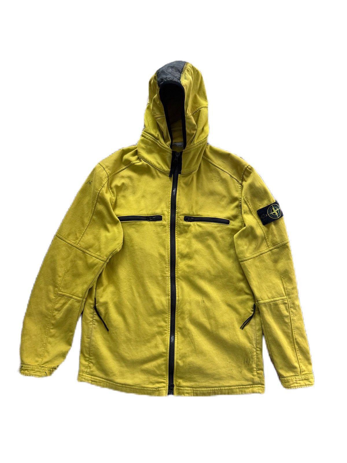 Stone Island Stone Island Apple Green Zipper Jacket With Hoodies Size US L / EU 52-54 / 3 - 1 Thumbnail