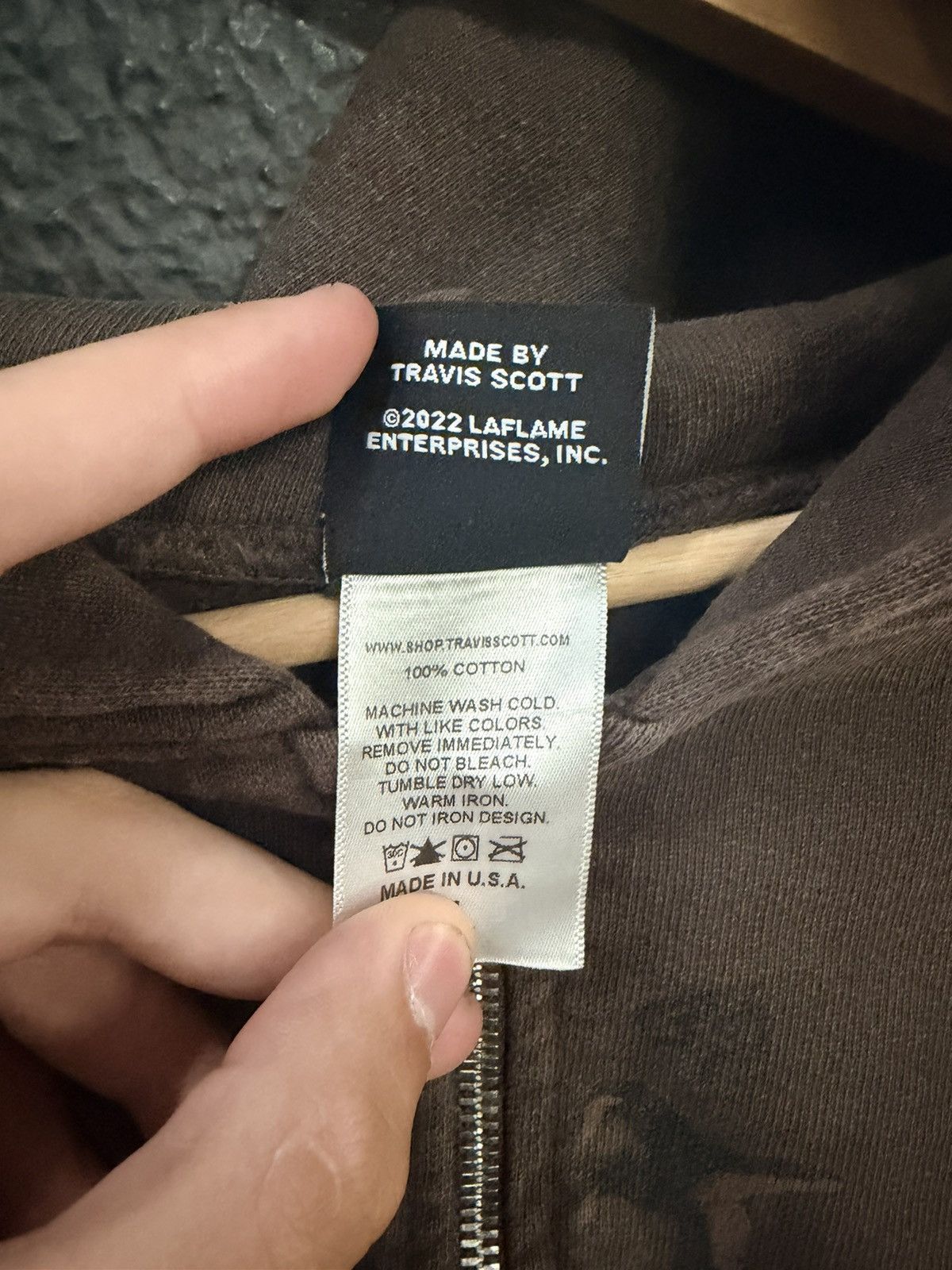 Travis Scott Travis scott zip up hoodie Size US XL / EU 56 / 4 - 4 Thumbnail