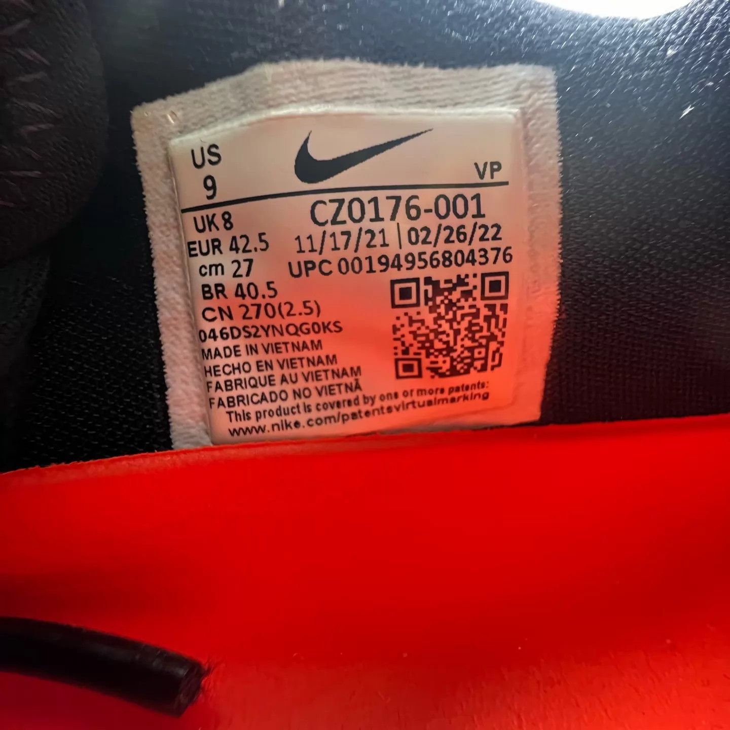 Nike Nike GT Cut Black Red 42.5 2x Worn, LN With Box Size US 9 / EU 42 - 8 Thumbnail