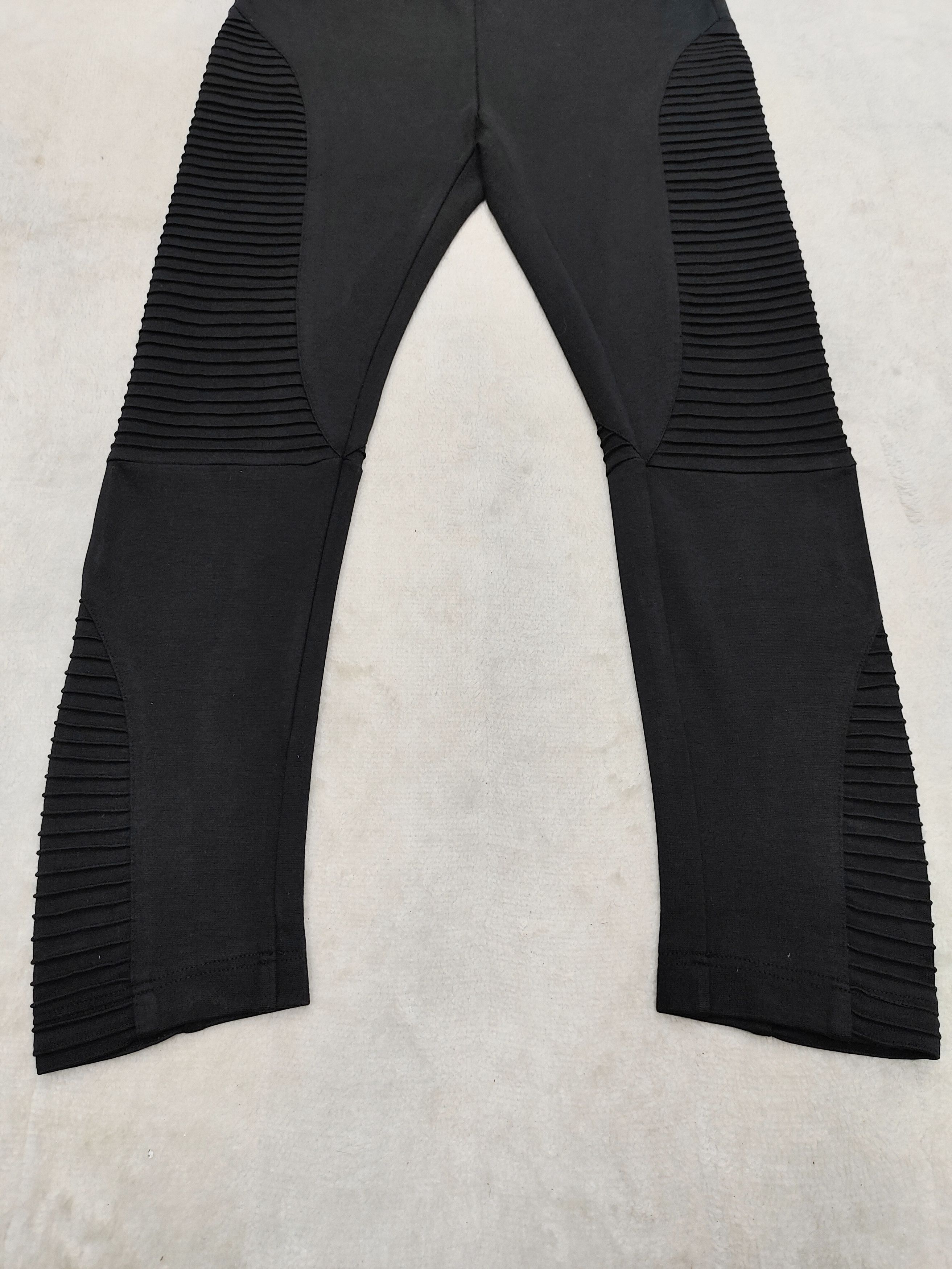 Robert Rodriguez Robert Rodriguez🔥Panelled Ribbed Moto Glam Rock Leggings Size 28" / US 6 / IT 42 - 3 Thumbnail