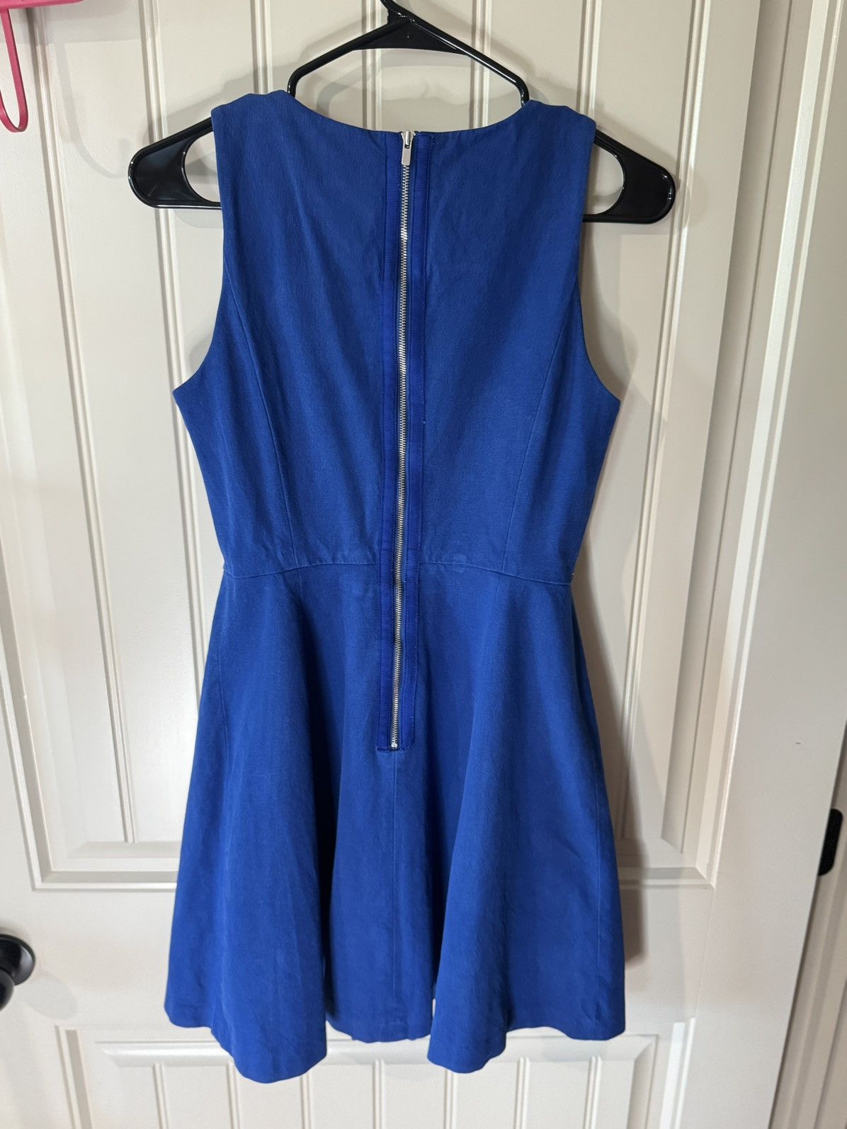 Banana Republic BANANA REPUBLIC Cobalt Blue Sleeveless Midi Dress (4 Petite) Size S / US 4 / IT 40 - 6 Thumbnail